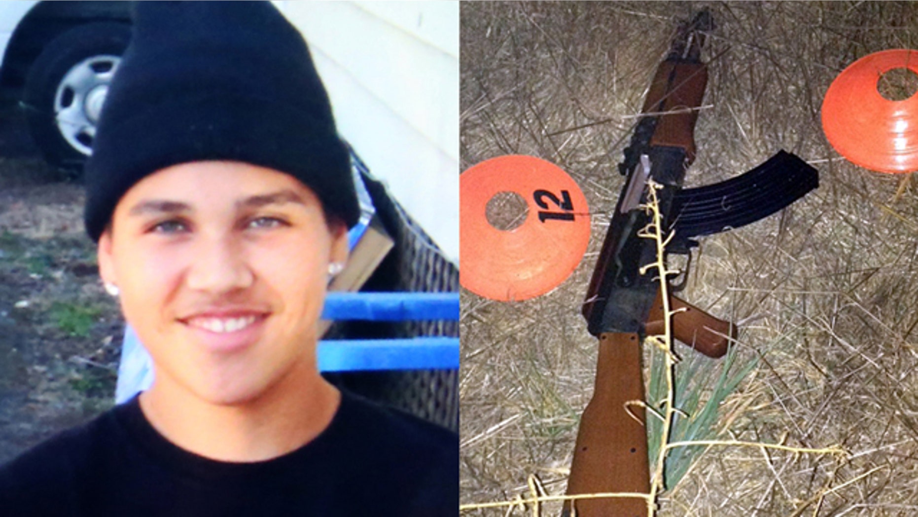 13-year-old Andy Lopez and the toy assault rifle that he was carrying when he was shot dead in Santa Rosa.
