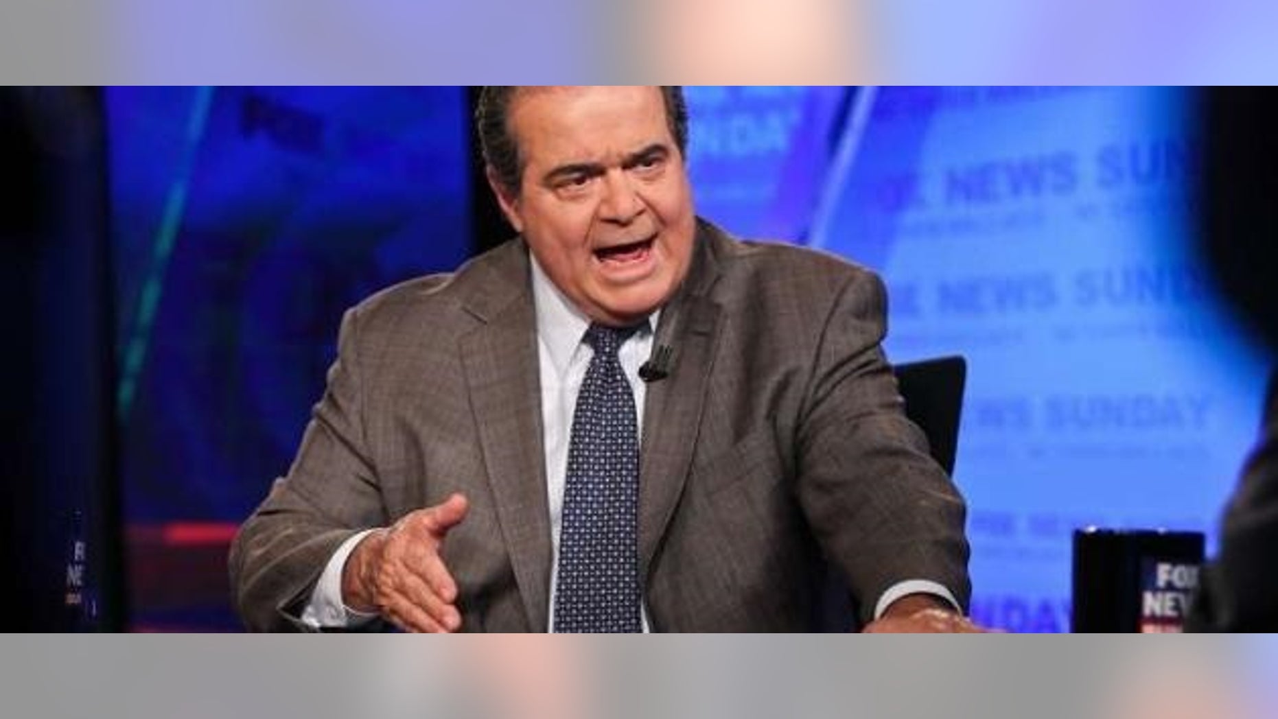 Antonin Scalia on Fox News. PAUL MORIGI/GETTY IMAGES