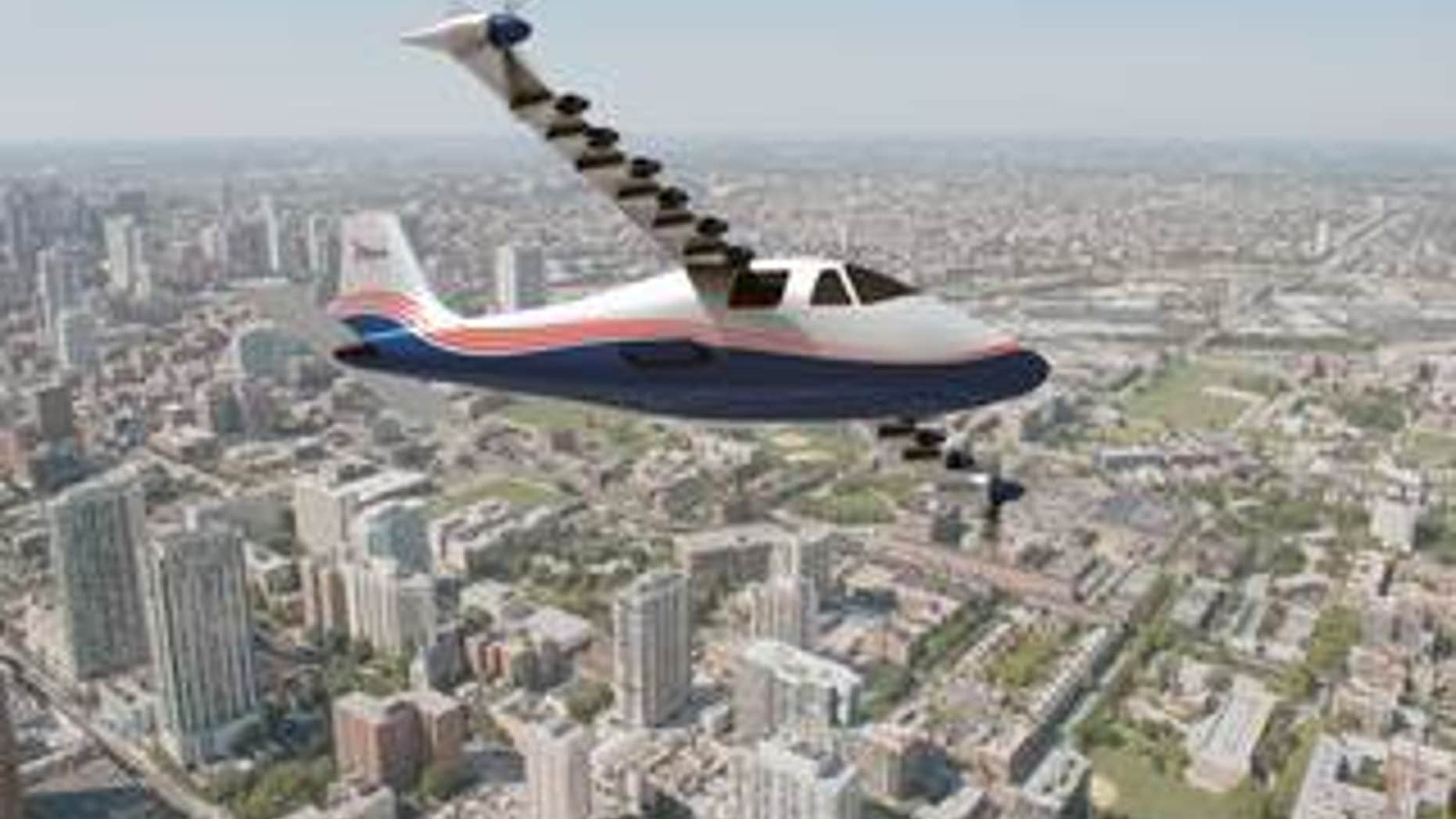 Artist's concept of the X-57.