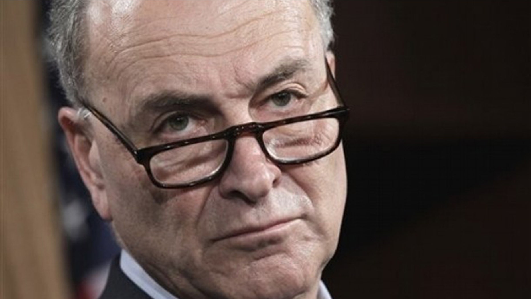 Sen. Charles Schumer speaks to reporters March 2 on Capitol Hill.