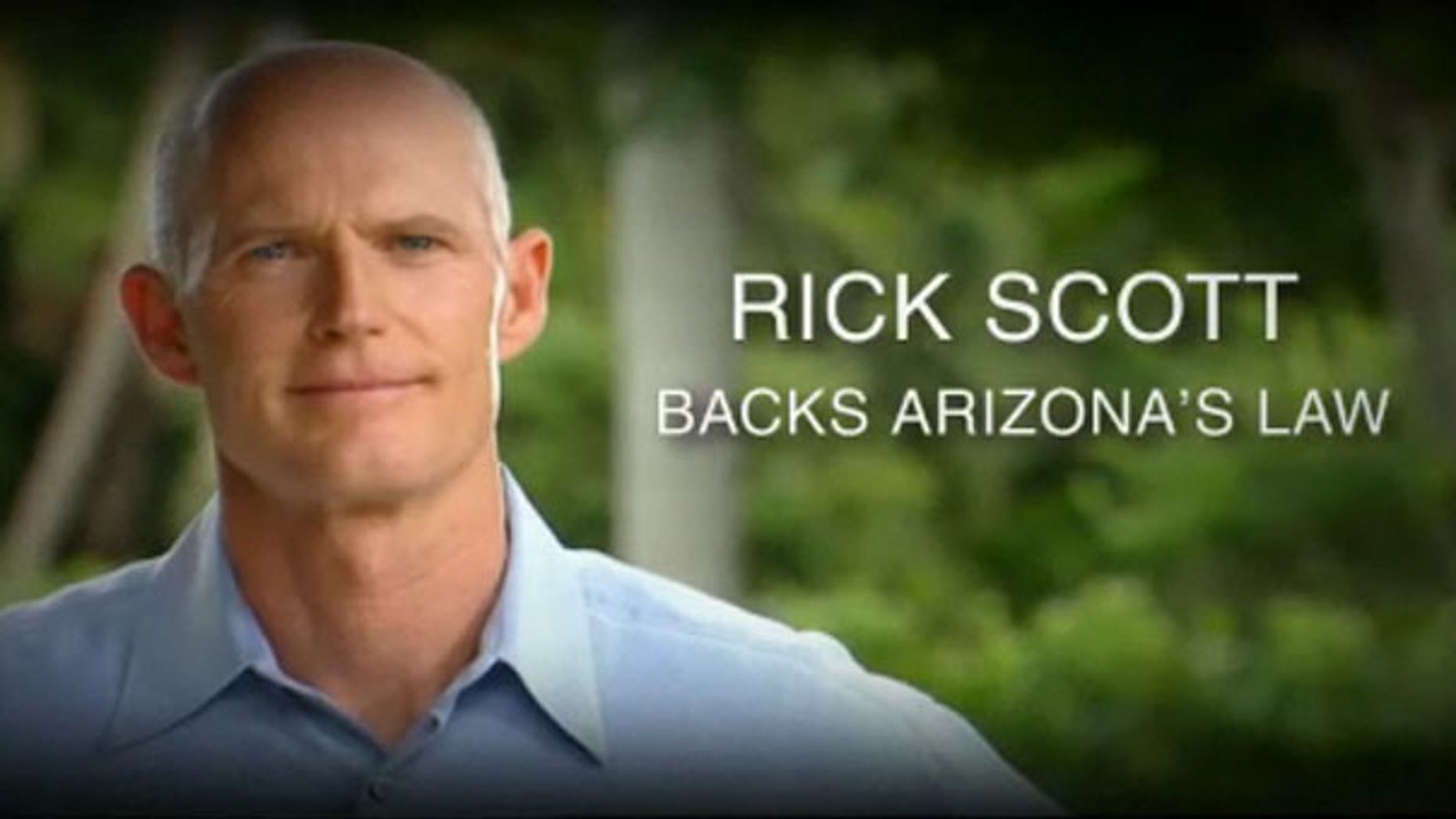 Florida Republican gubernatorial candidate Rick Scott is shown here in a campaign ad. (Rick Scott for Governor)