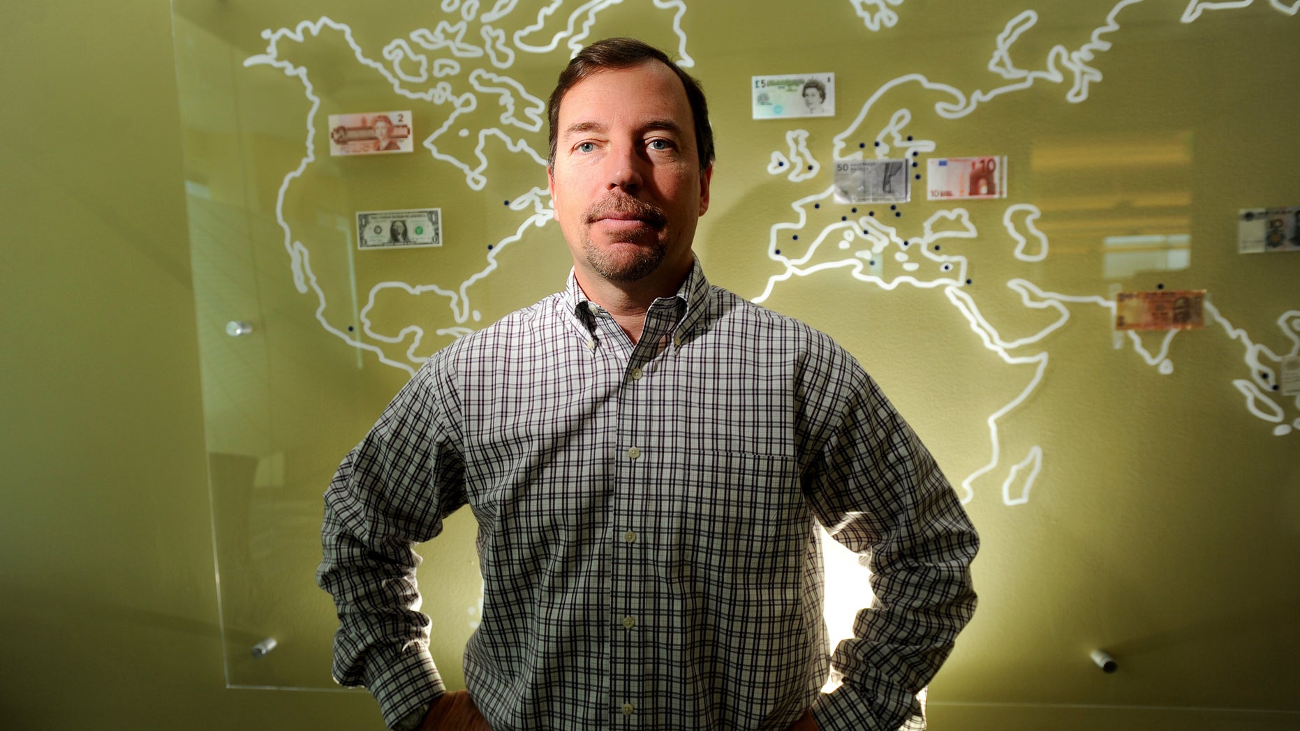 In this Nov. 24, 2010 photo, then PayPal president Scott Thompson, who in January 2012 was named CEO of Yahoo Inc., poses for photos at PayPal's offices in San Jose, Calif.