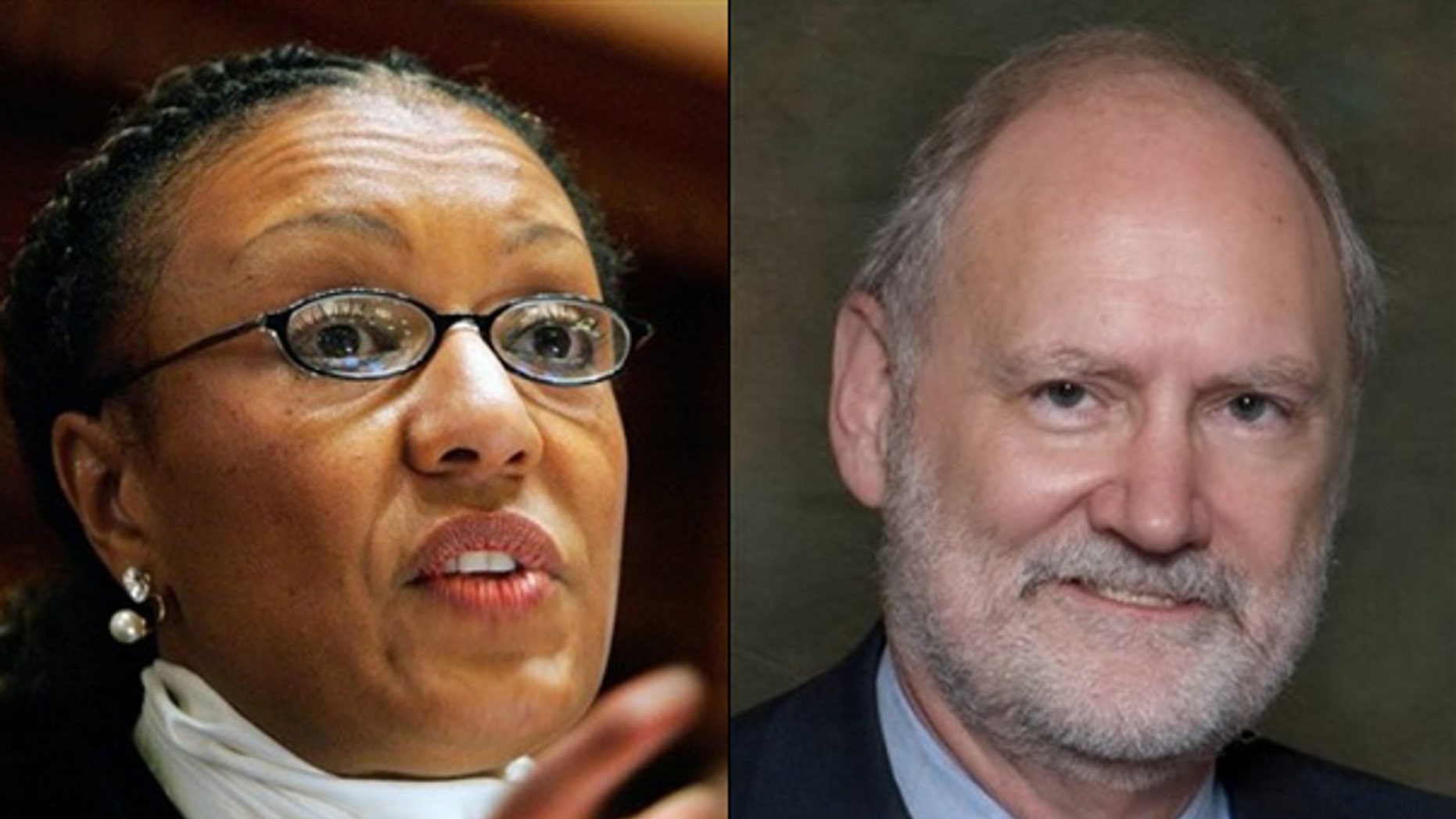 Shown here are former Georgia Supreme Court Chief Justice Leah Ward Sears, left, and federal appeals court Judge Sidney Thomas. (AP Photo)
