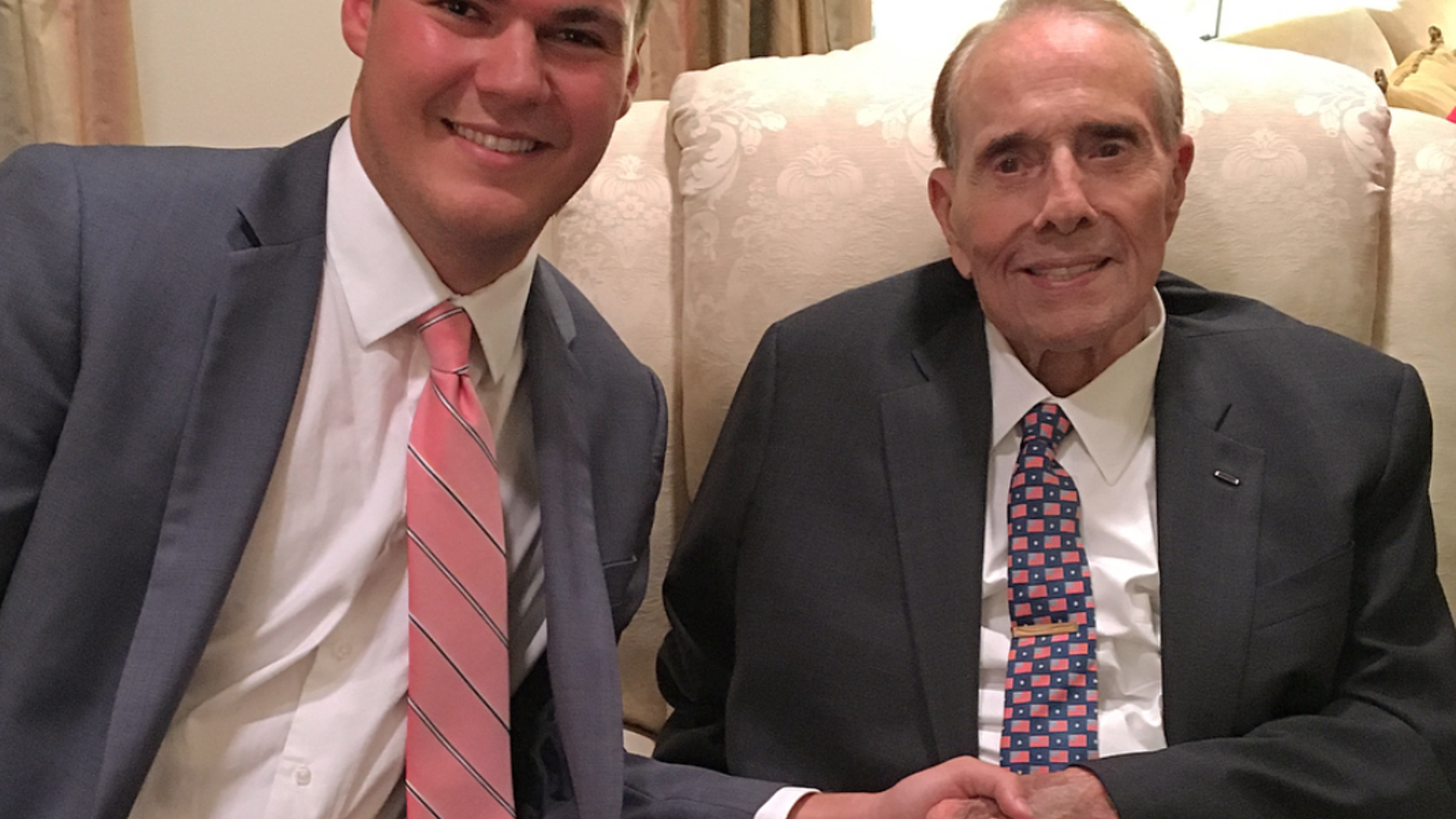 Eric Pahls and former Senate Republican leader and presidential candidate Bob Dole.