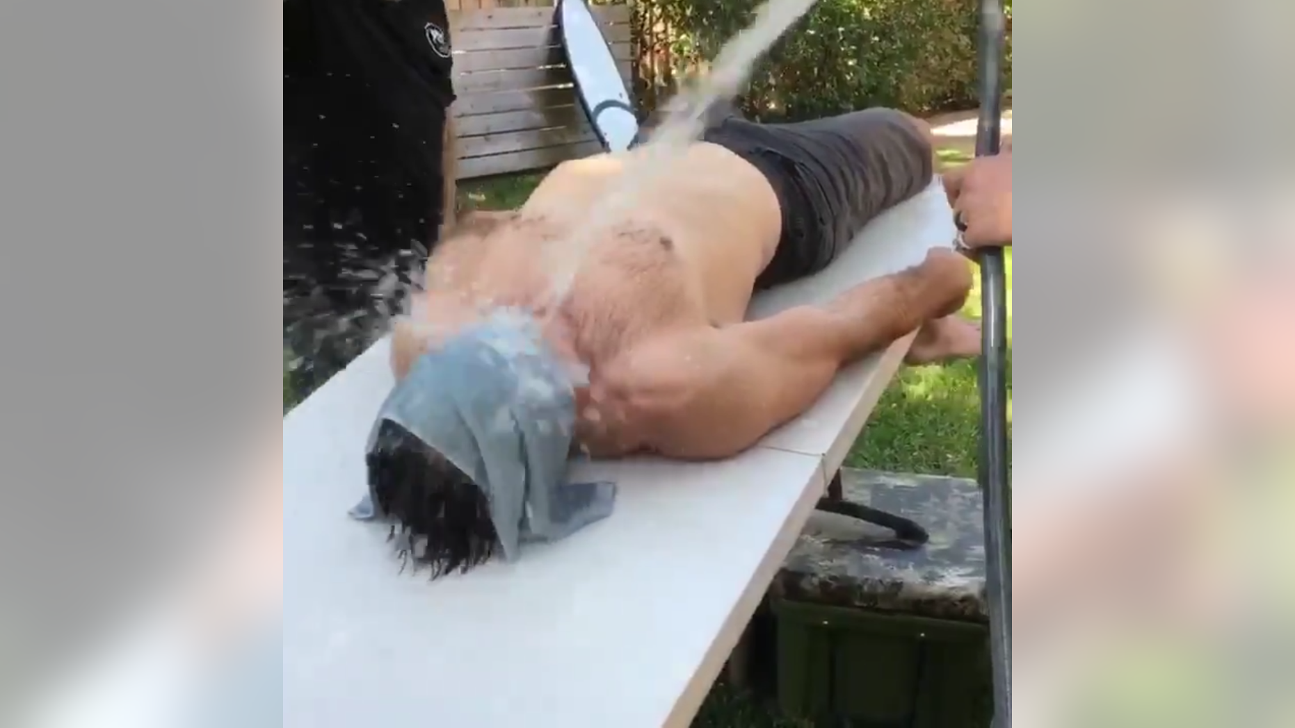 Green Beret and former UFC fighter Tim Kennedy waterboarded himself on Saturday in support of President Trump's nomination of Gina Haspel for CIA director and to prove the controversial interrogation method, which he called "a baptism in freedom," isn't torture.