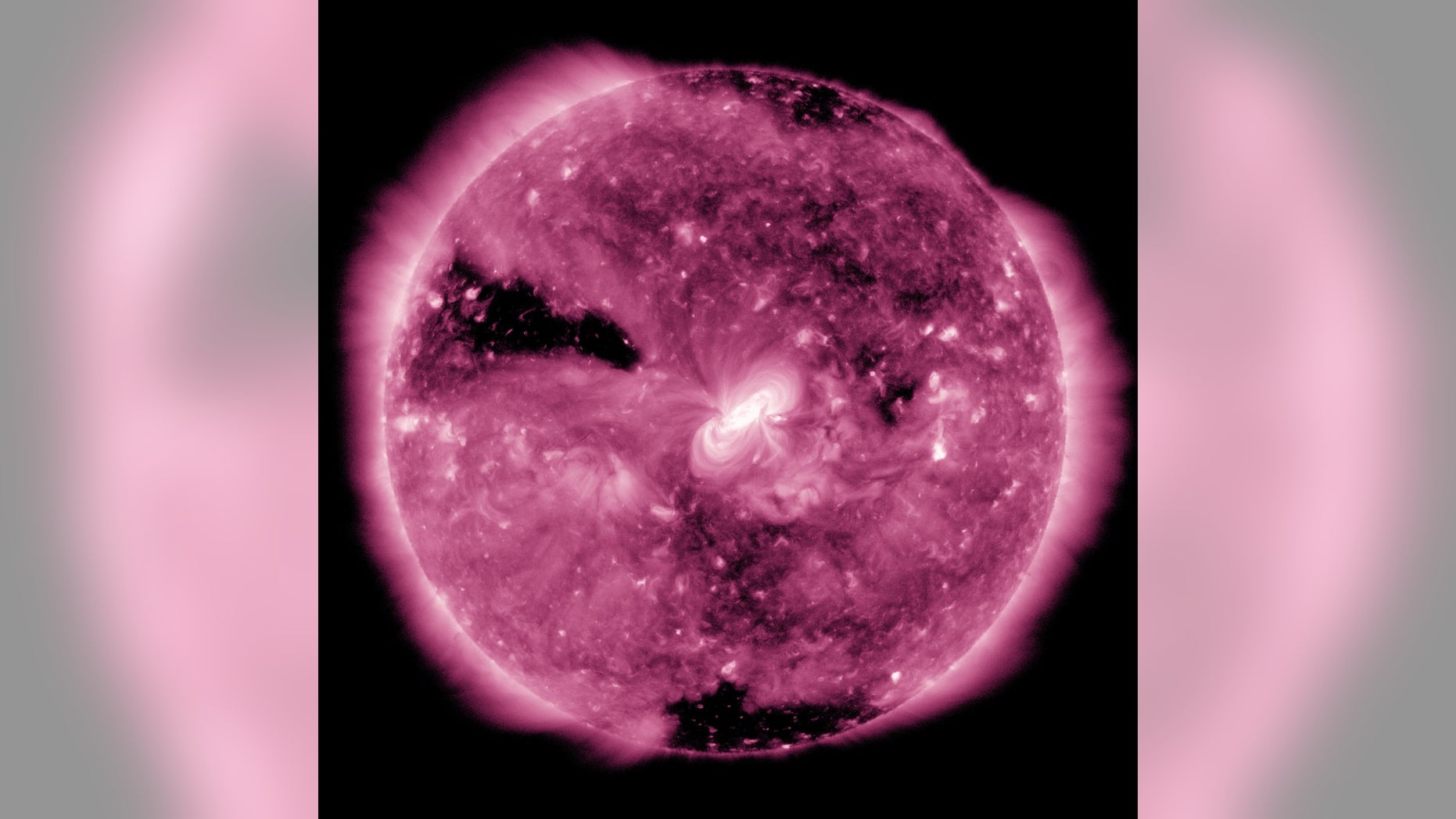 NASA's Solar Dynamics Observatory saw a total eclipse from space on Feb. 11, 2018.