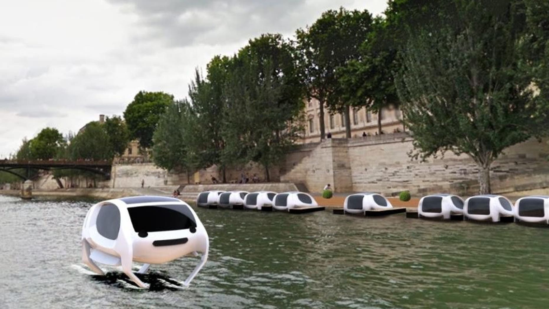 These high-tech hover crafts are solar powered.