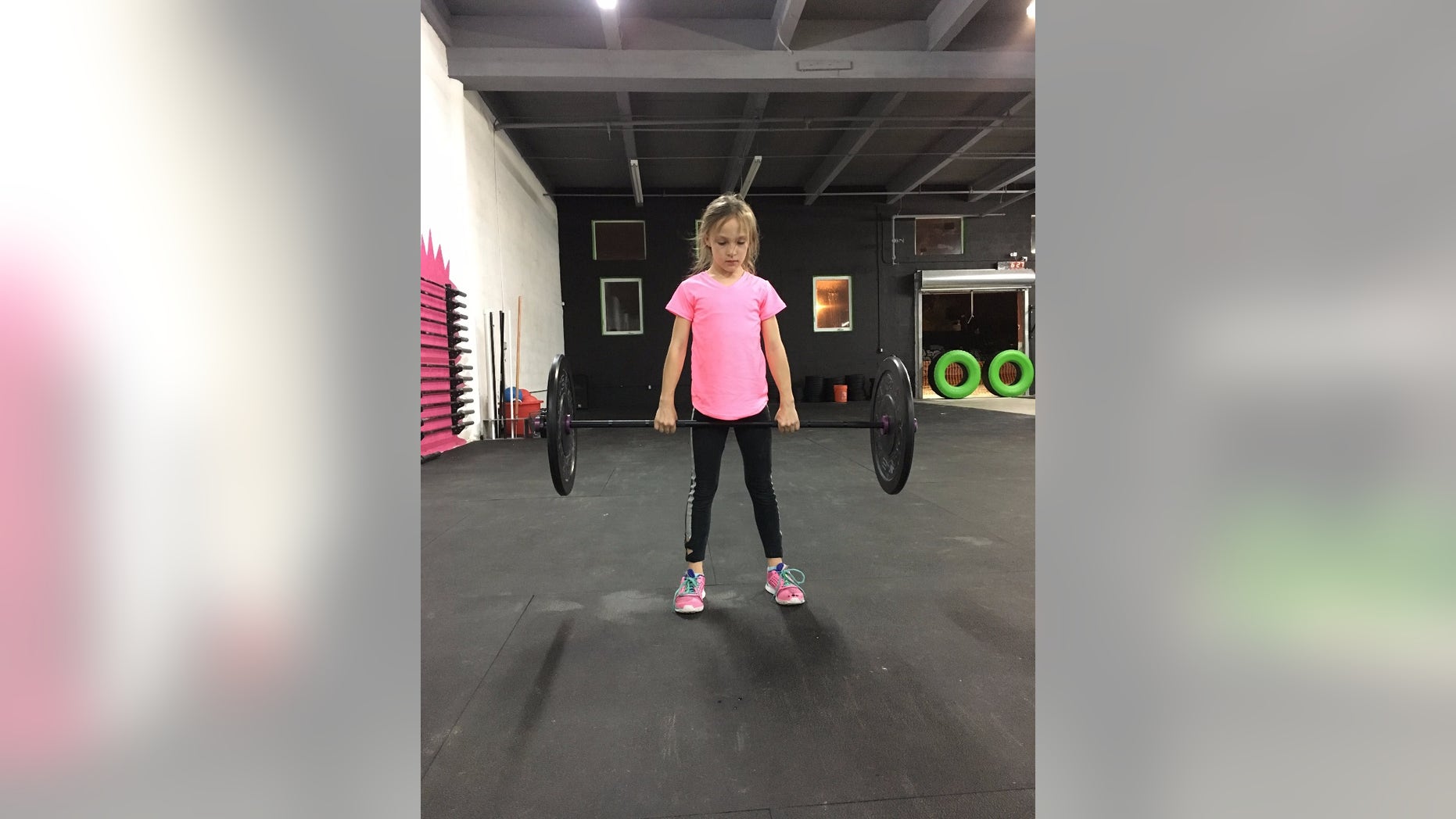 Milla Bizzotto, 9, completed a 24-hour obstacle course designed by the U.S. Navy