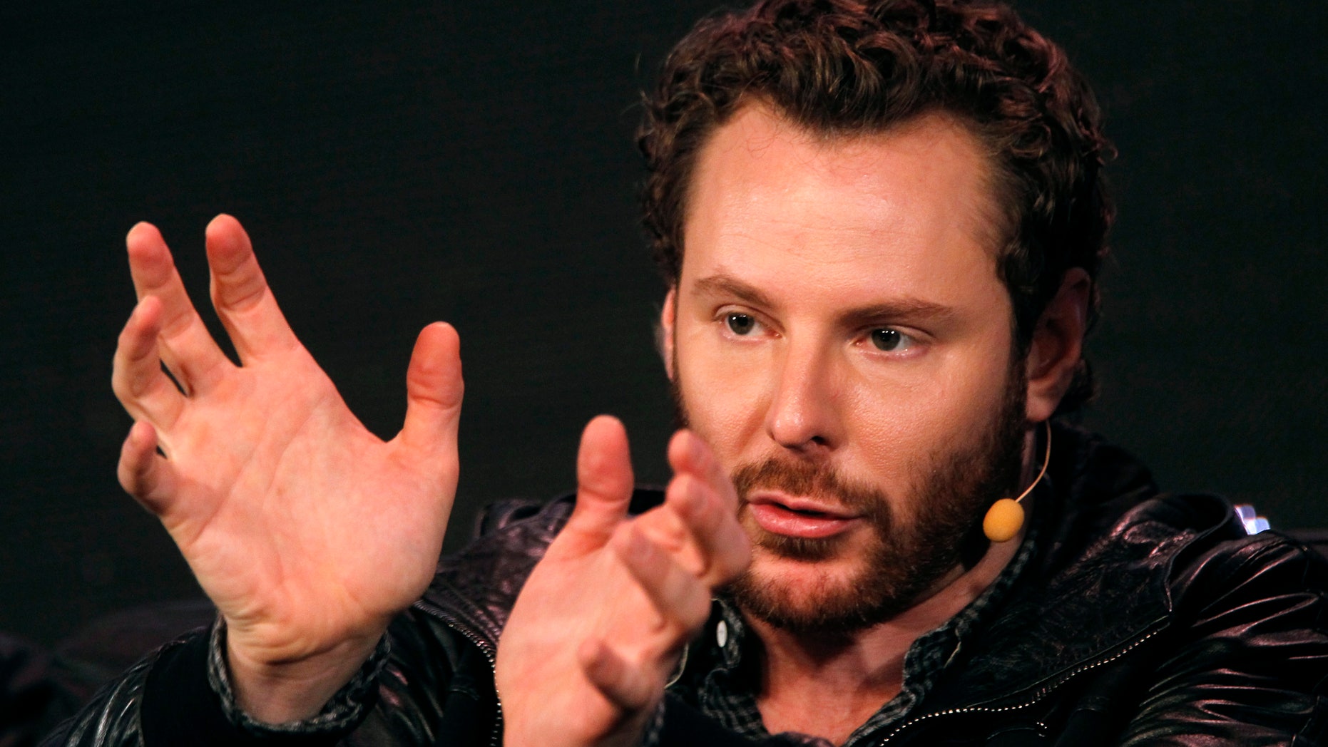 Napster founder and former Facebook president Sean Parker gestures during the Web 2.0 Summit in San Francisco, California October 17, 2011. REUTERS/Robert Galbraith
