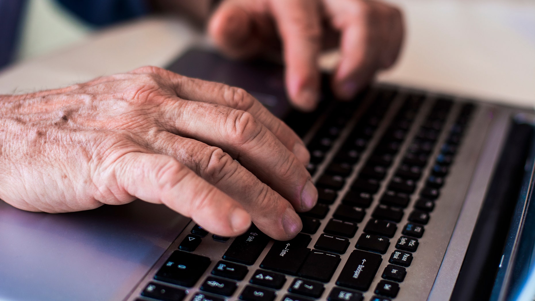 Old hands on the keyboard