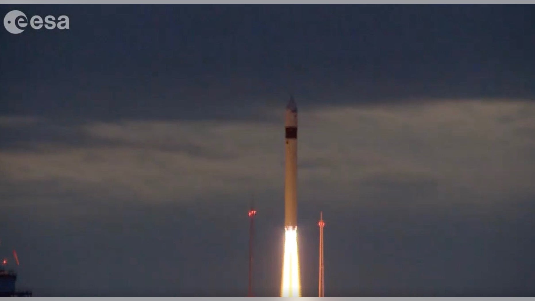 Europe's Sentinel-3B Earth-observation satellite launches atop a Rockot rocket from Plesetsk Cosmodrome in Russia on April 25, 2018.