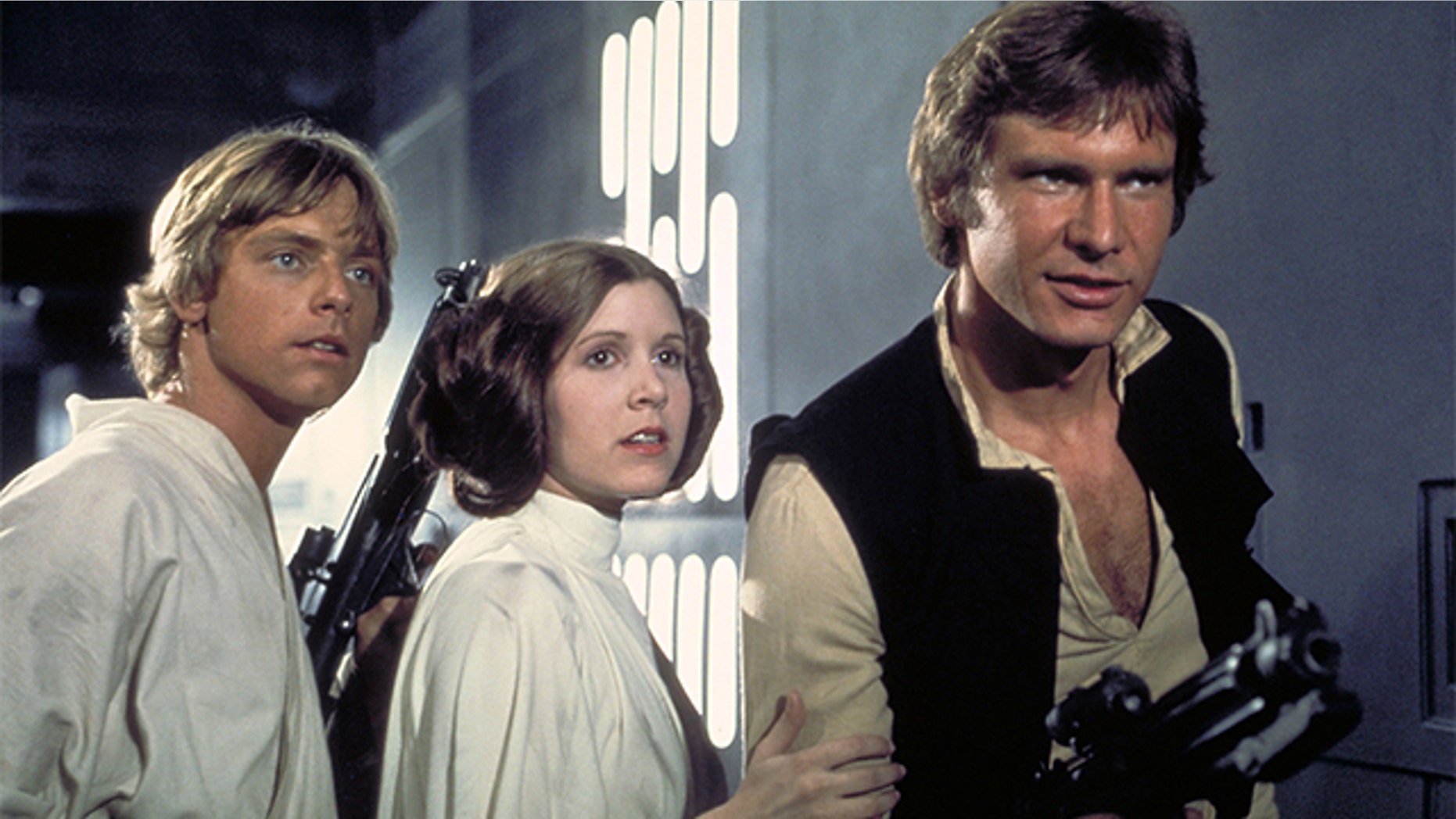 Carrie Fisher revealed she had an affair with Harrison Ford while they were filming the first "Star Wars" movie in 1977.