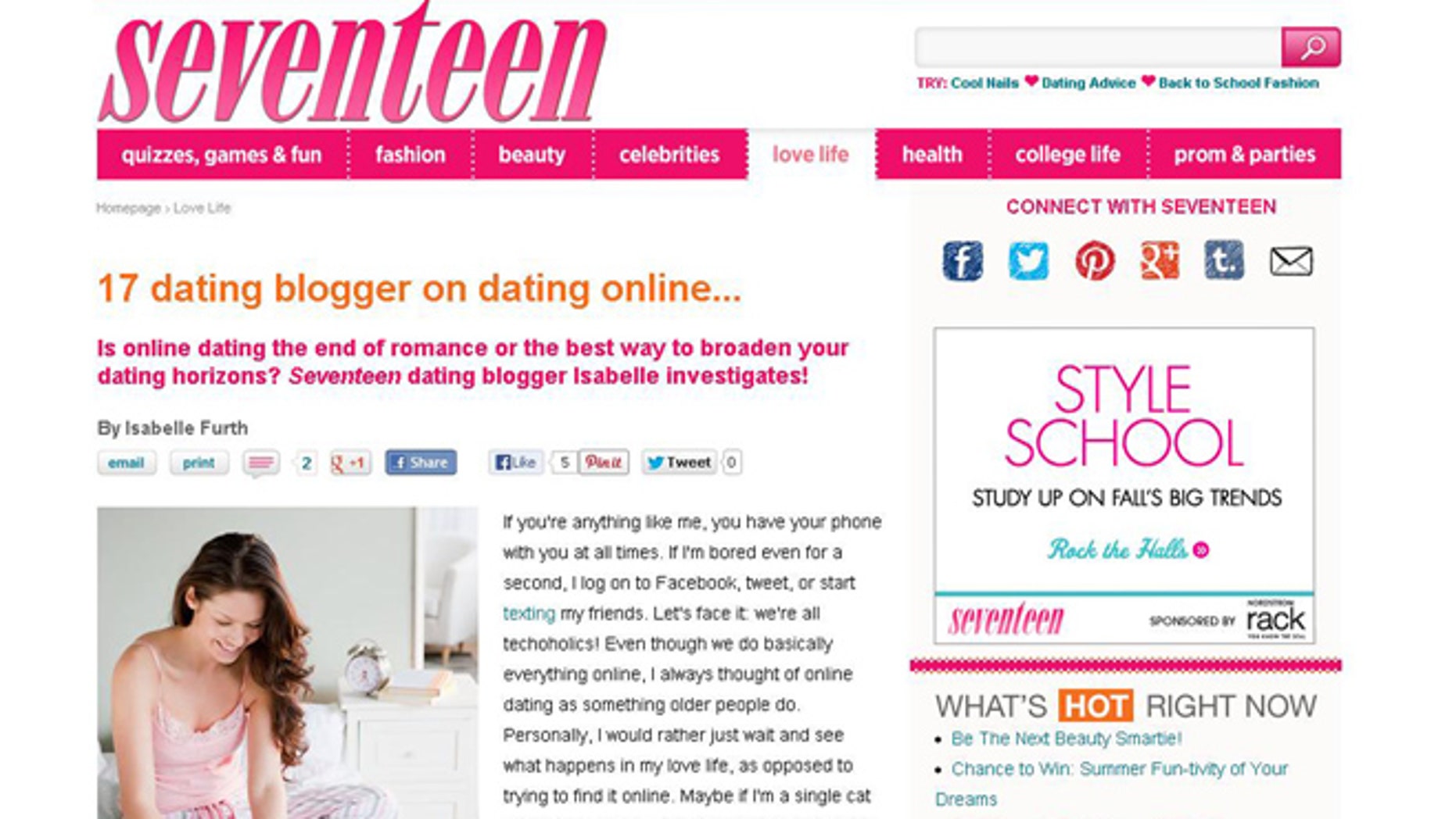 online dating issues articles