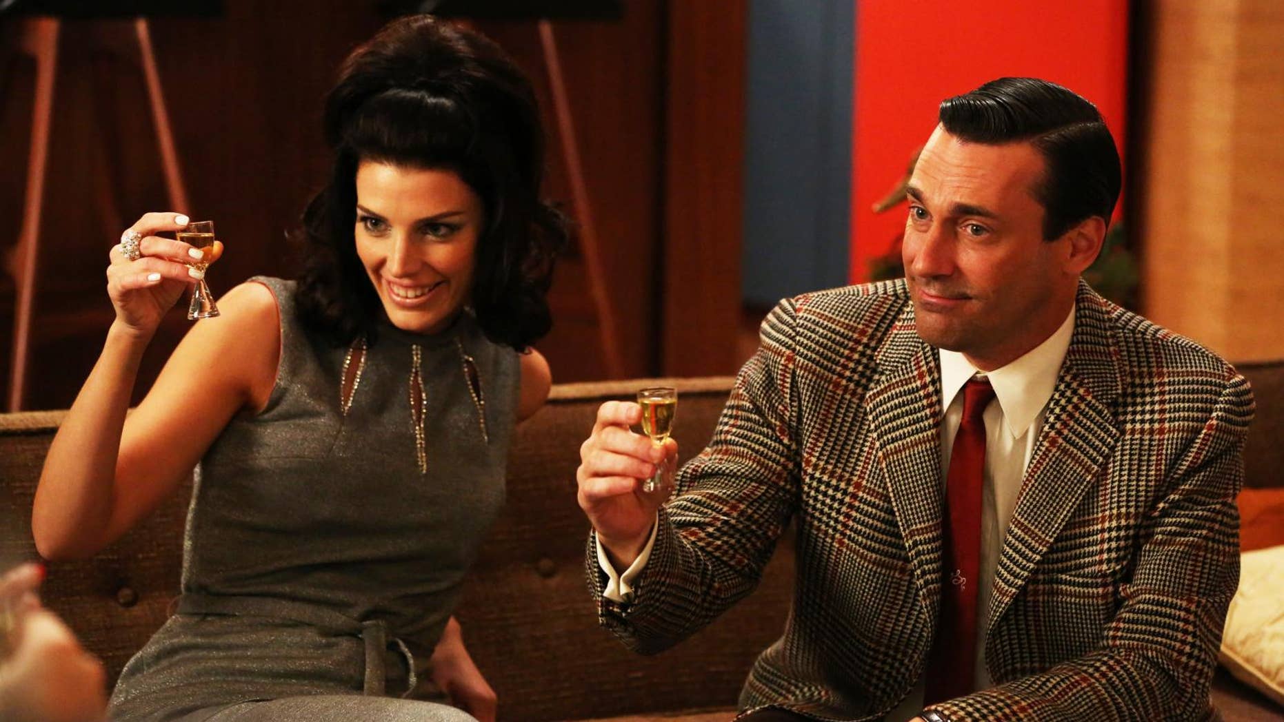 Toast Megan and Don Draper with a special cocktail.