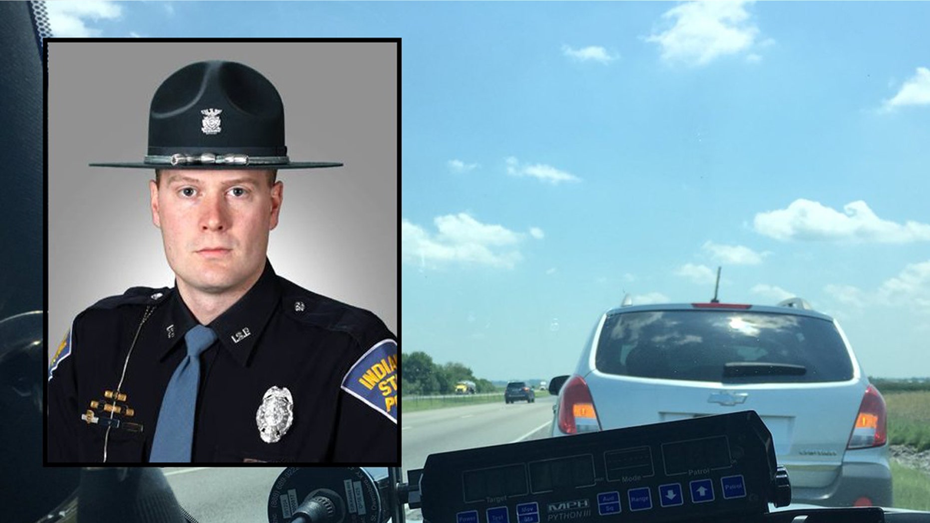 Indiana State Trooper, Sgt. Stephen Wheeles, went viral after he tweeted a photo of a car he pulled over for driving too slow in the left lane on the highway.