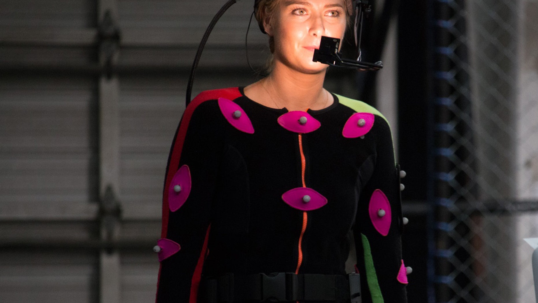 Tennis Professional Maria Sharapova On-Set at the American Express “You Vs. Sharapova” and “Vs. on the River” Virtual Reality Shoot in Los Angeles, CA