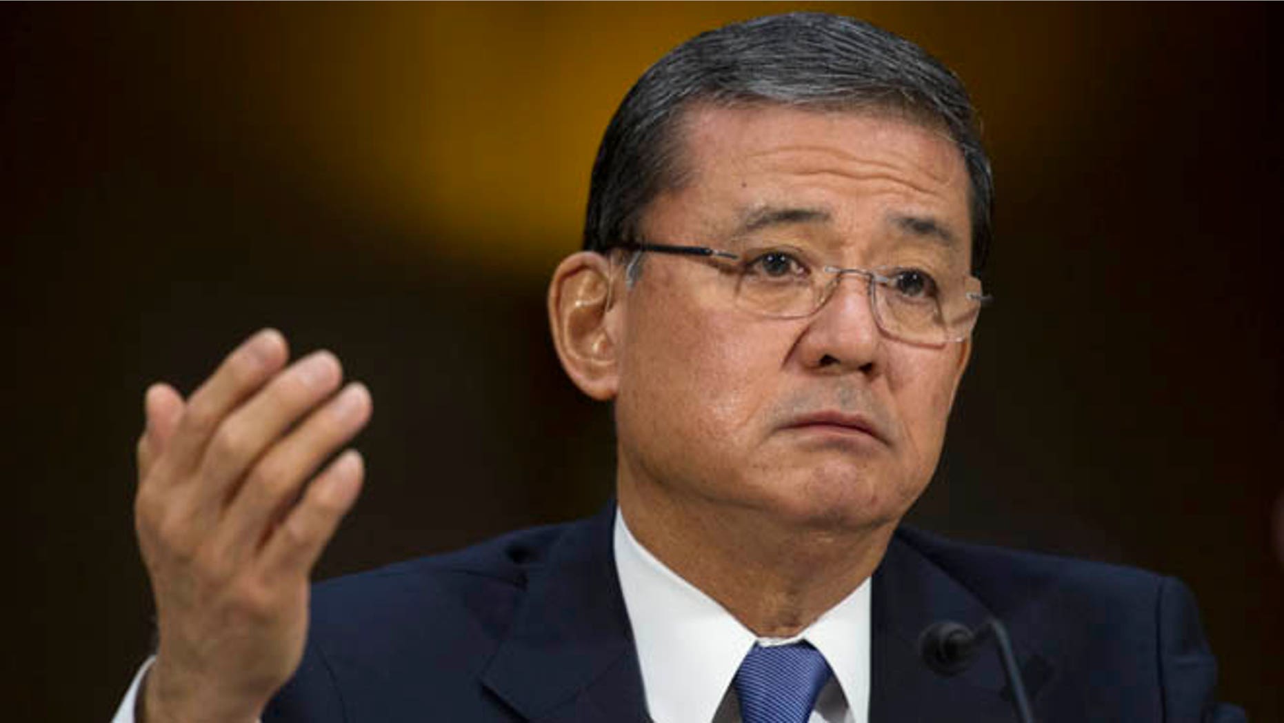 May 15, 2014: Veterans Affairs Secretary Eric Shinseki testifies on Capitol Hill in Washington.