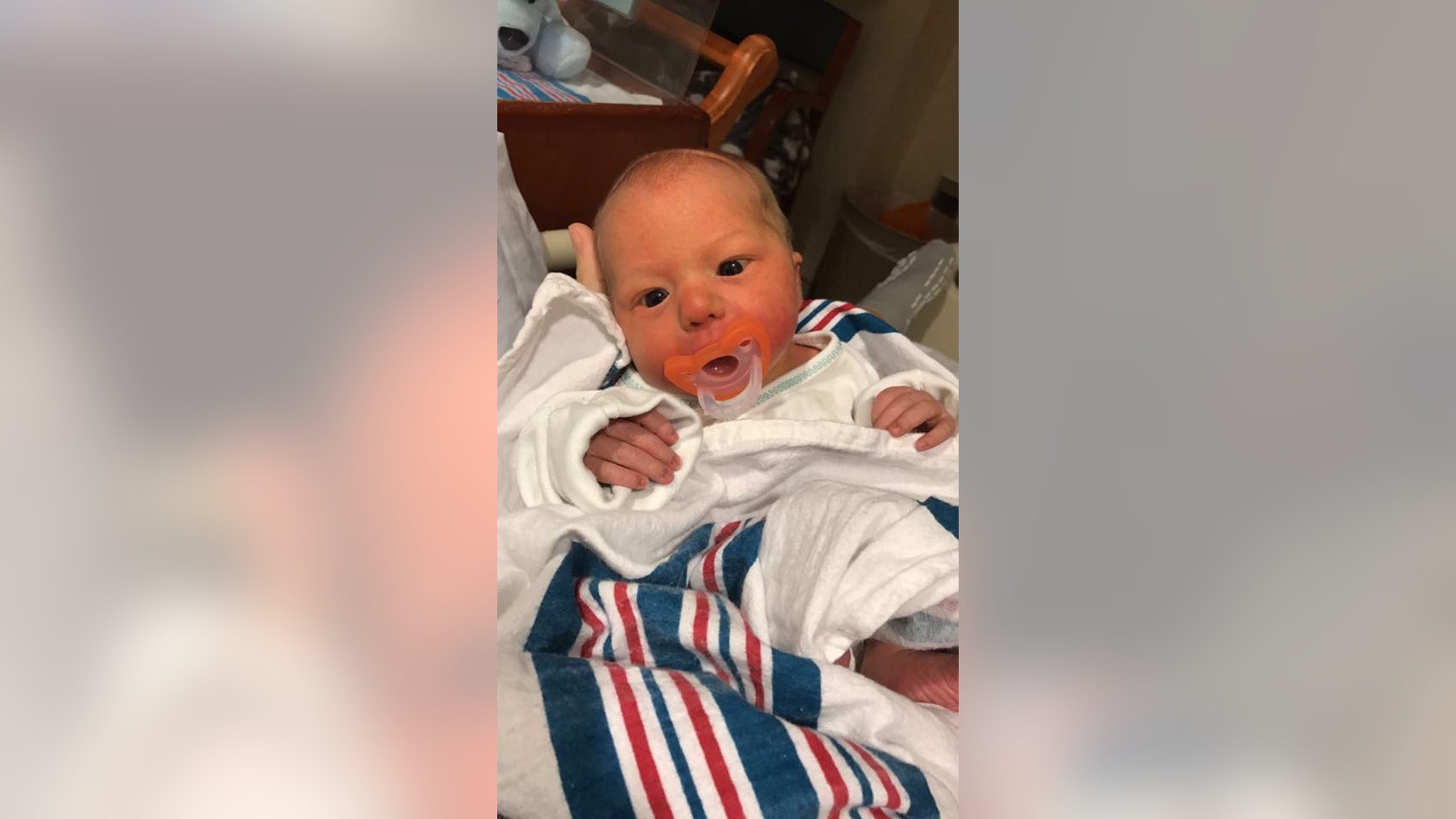 Baby Oliver David was a surprise to his mother, Allyson Opfer, who went to the ER thinking she had a kidney infection.