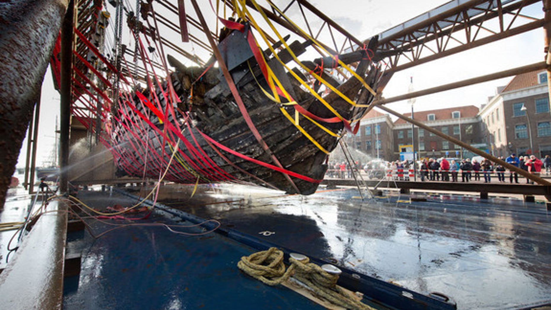 The wooden, flat-bottomed ship was first discovered in 2012 while a national organization was carrying out investigations to preserve water safety in the Dutch river.