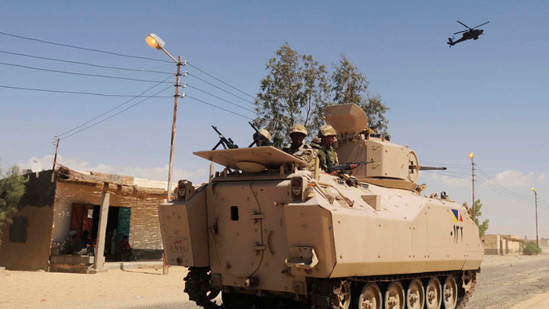 More than 20,000 Egyptians soldiers are pouring into the lawless Sinai Peninsula to "cleanse" the vast region of militant jihadists. (AP Photo, File)