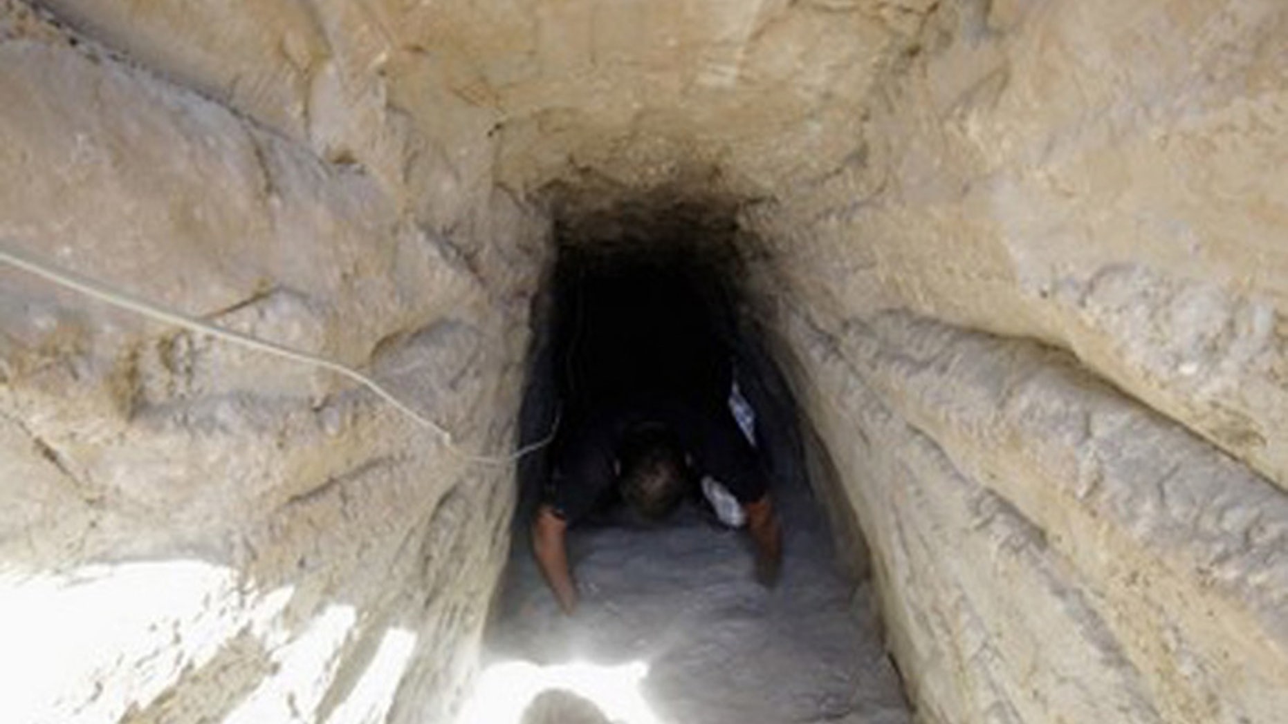 As Egypt begins sealing smuggling tunnels after the Sinai attack which killed 30 soldiers. (Reuters)