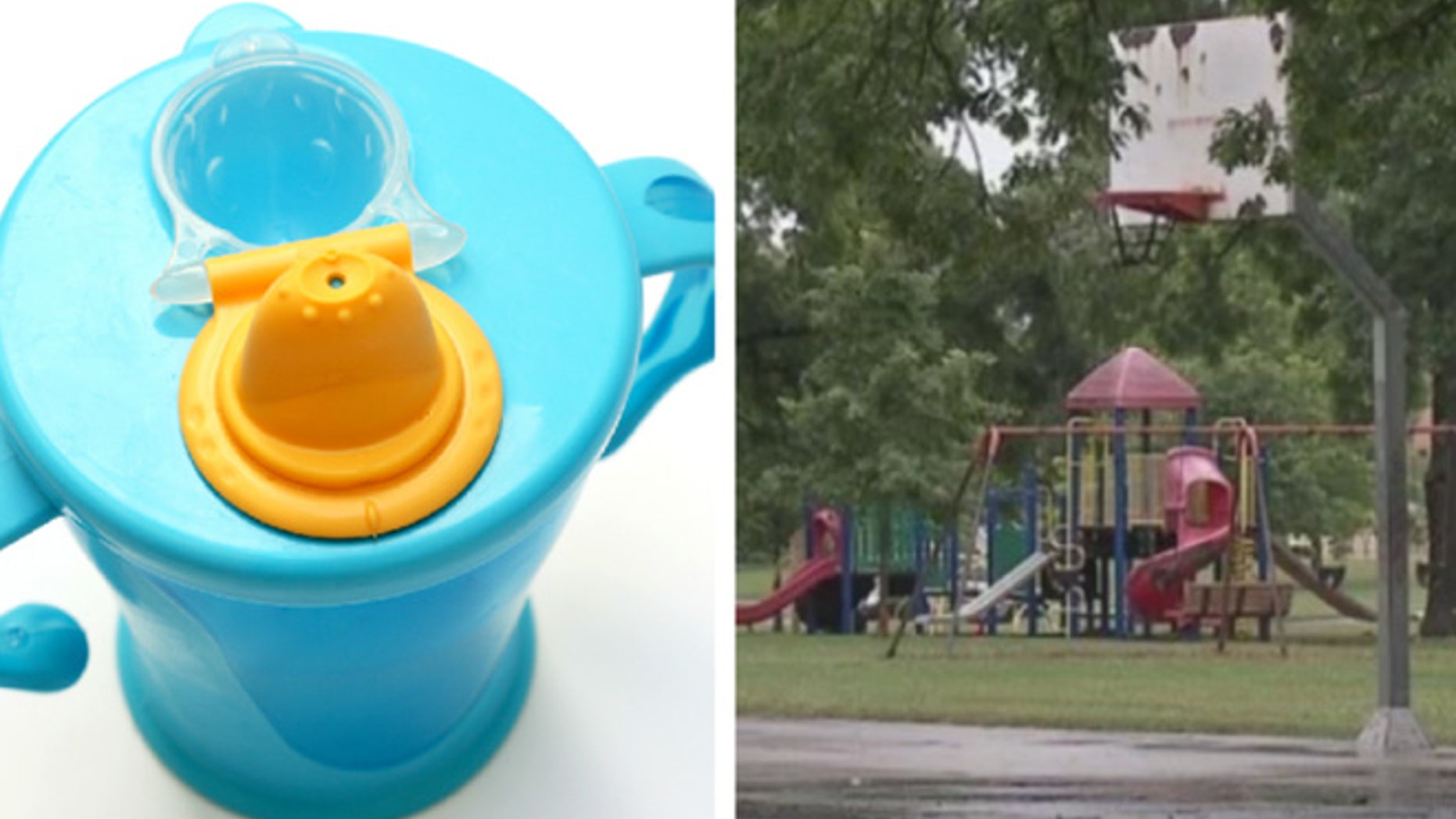 A mother was brutally beaten by two people after he child broke a toddler's sippy cup in an Ohio park.