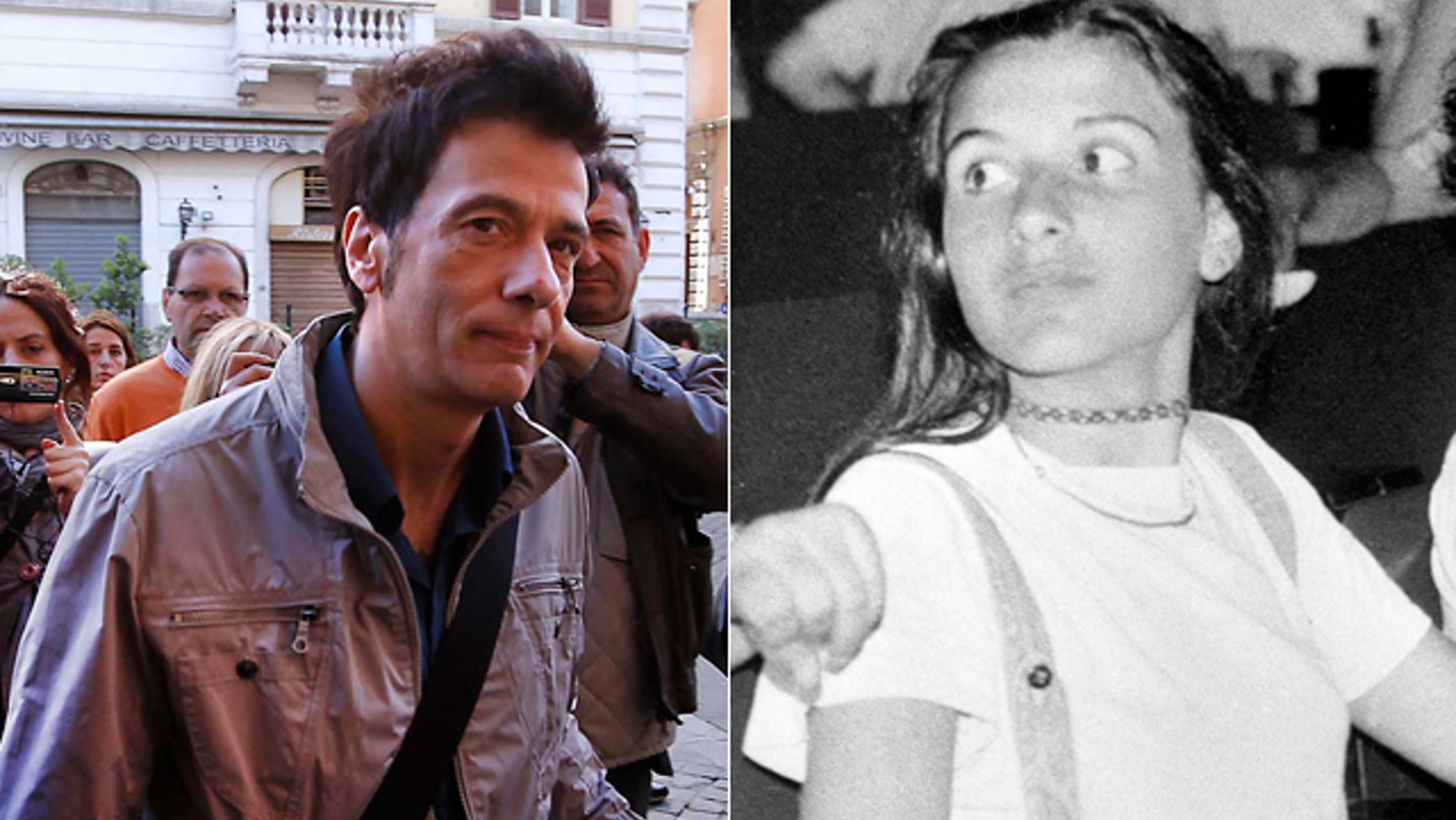 May 14: Pietro Orlandi, brother of missing girl Emanuela, arrives at Sant' Apollinare Basilica, in Rome.