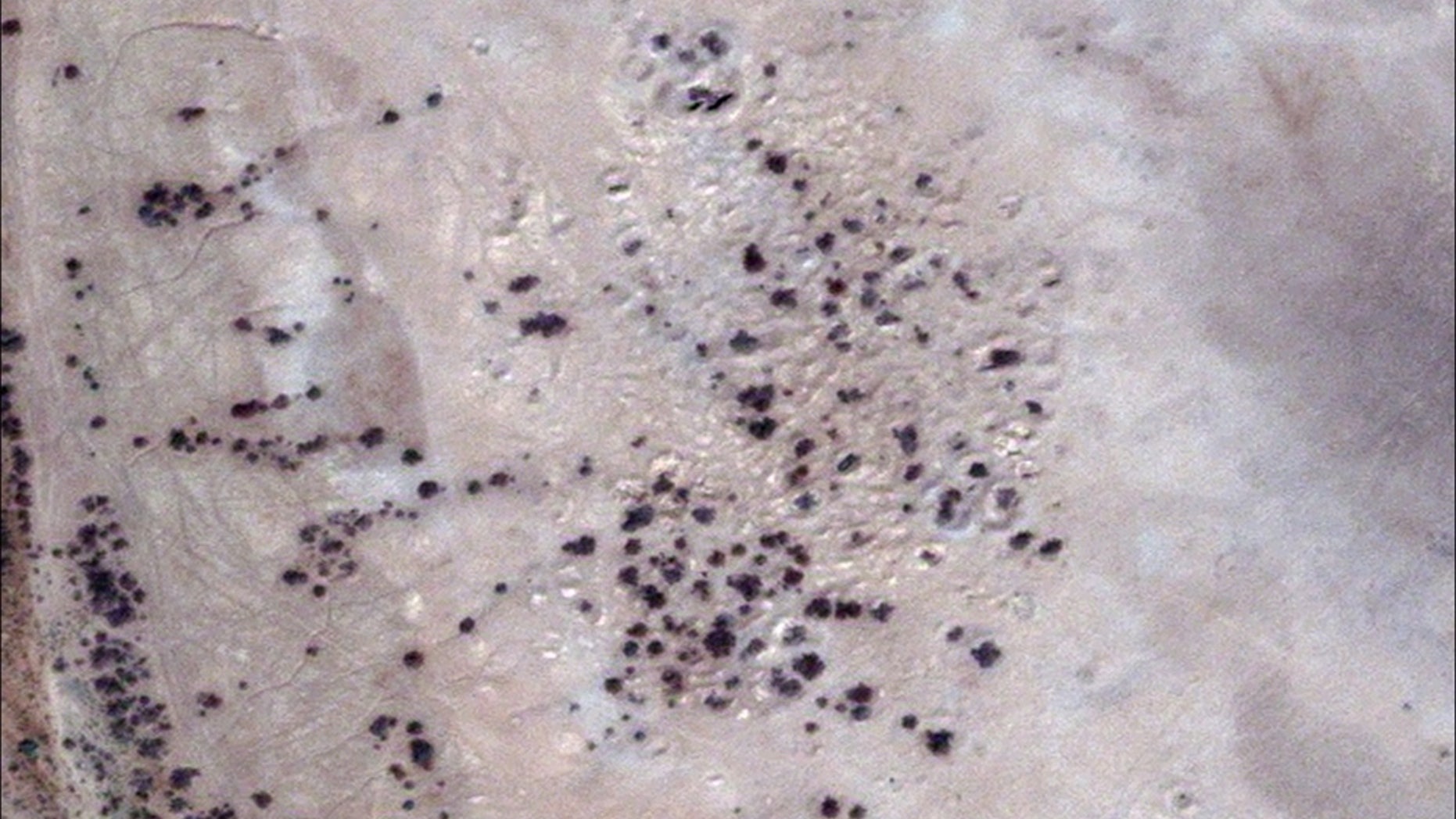 A satellite image, captured on Sept. 14, 2017, shows "site 1056," which might be the ancient city of Irisagrig.