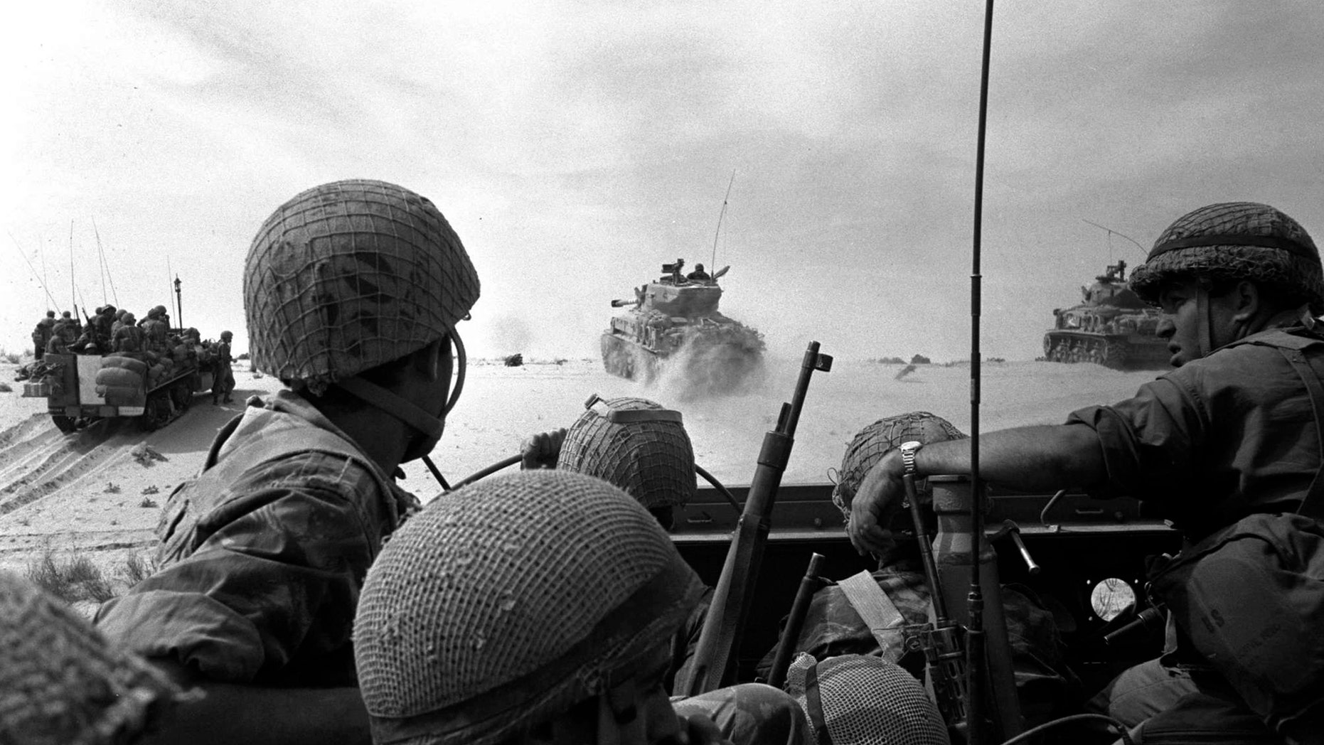 The 1967 Middle East War, widely known as the Six Day War, in this handout photo.