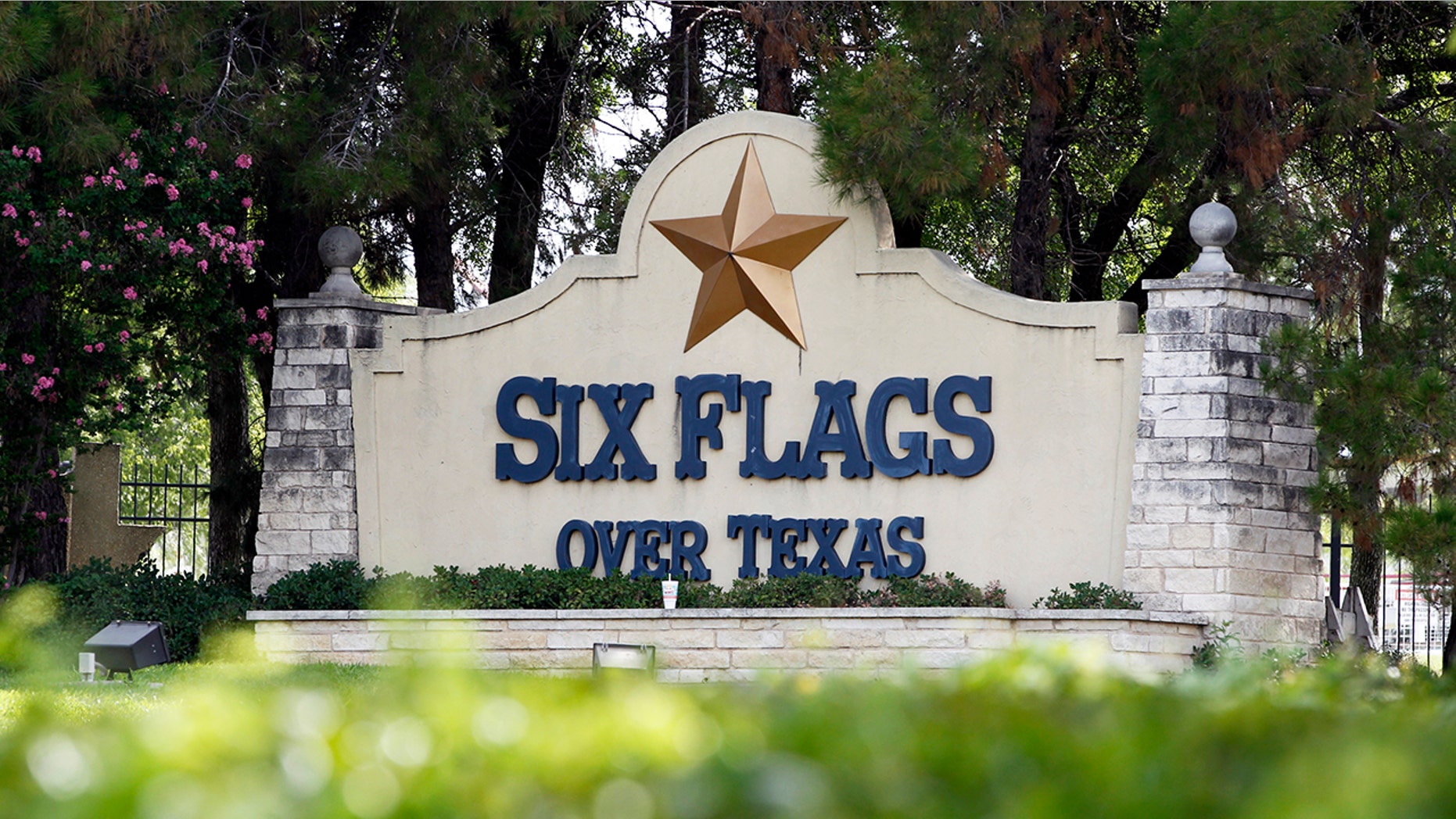 The Six Flags Over Texas theme park continues to fly a Confederate flag over their entrance