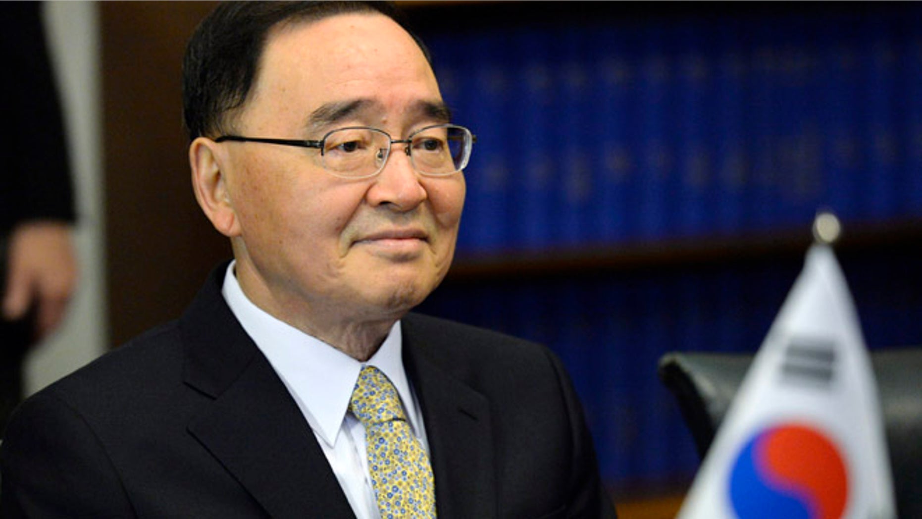 Oct. 24, 2013: South Korean Prime Minister Chung Hong-won attends a meeting at the Finnish Parliament in Helsinki.