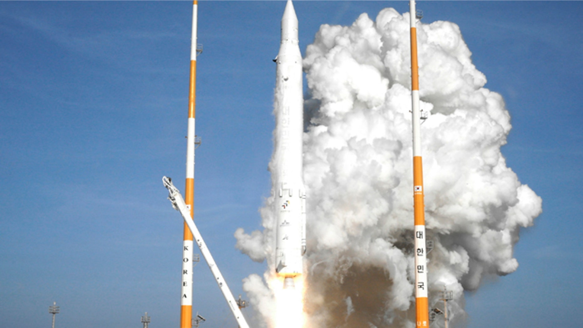 Jan. 30, 2013: South Korea's rocket lifts off from its launch pad at the Naro Space Center in Goheung, South Korea.