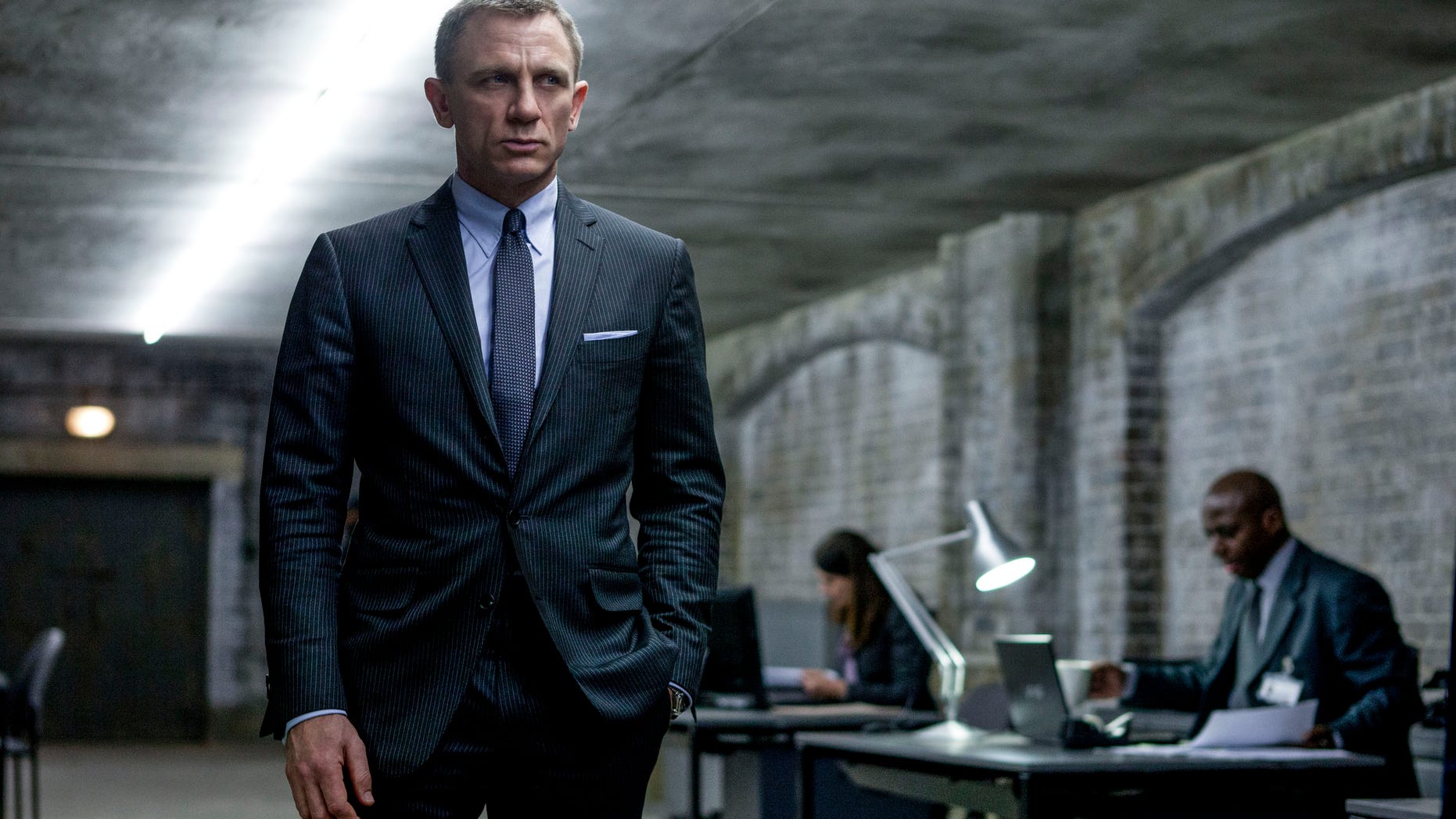 This film image released by Sony Pictures shows Daniel Craig as James Bond in a scene from the film "Skyfall."