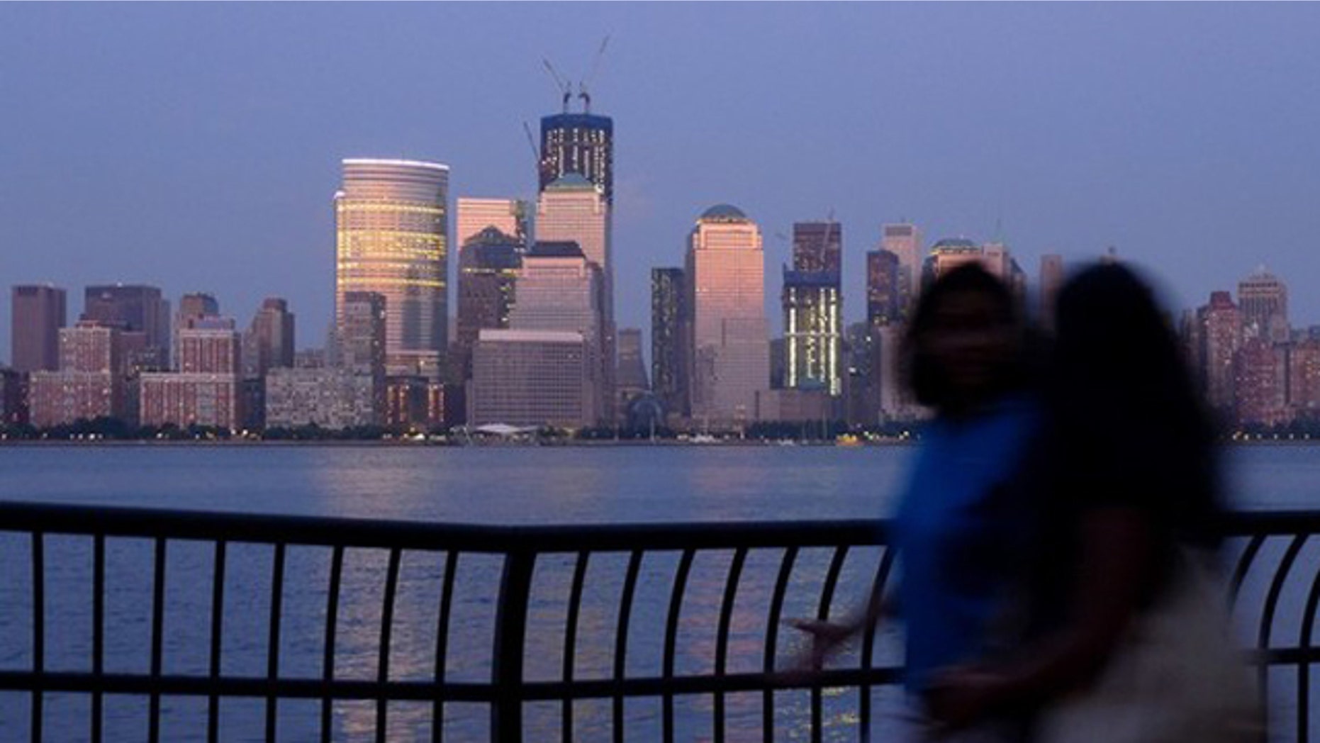 Aug. 20, 2011: The skyline of New York's Lower Manhattan is seen from Jersey City.