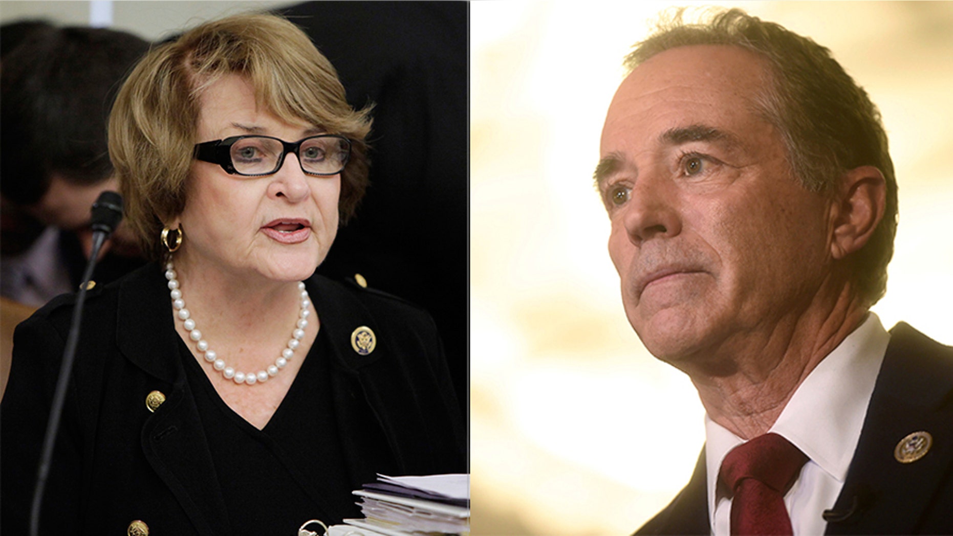 Rep. Chris Collins, R-N.Y., called Rep. Louise Slaughter, D-N.Y., "a despicable human being" Thursday.