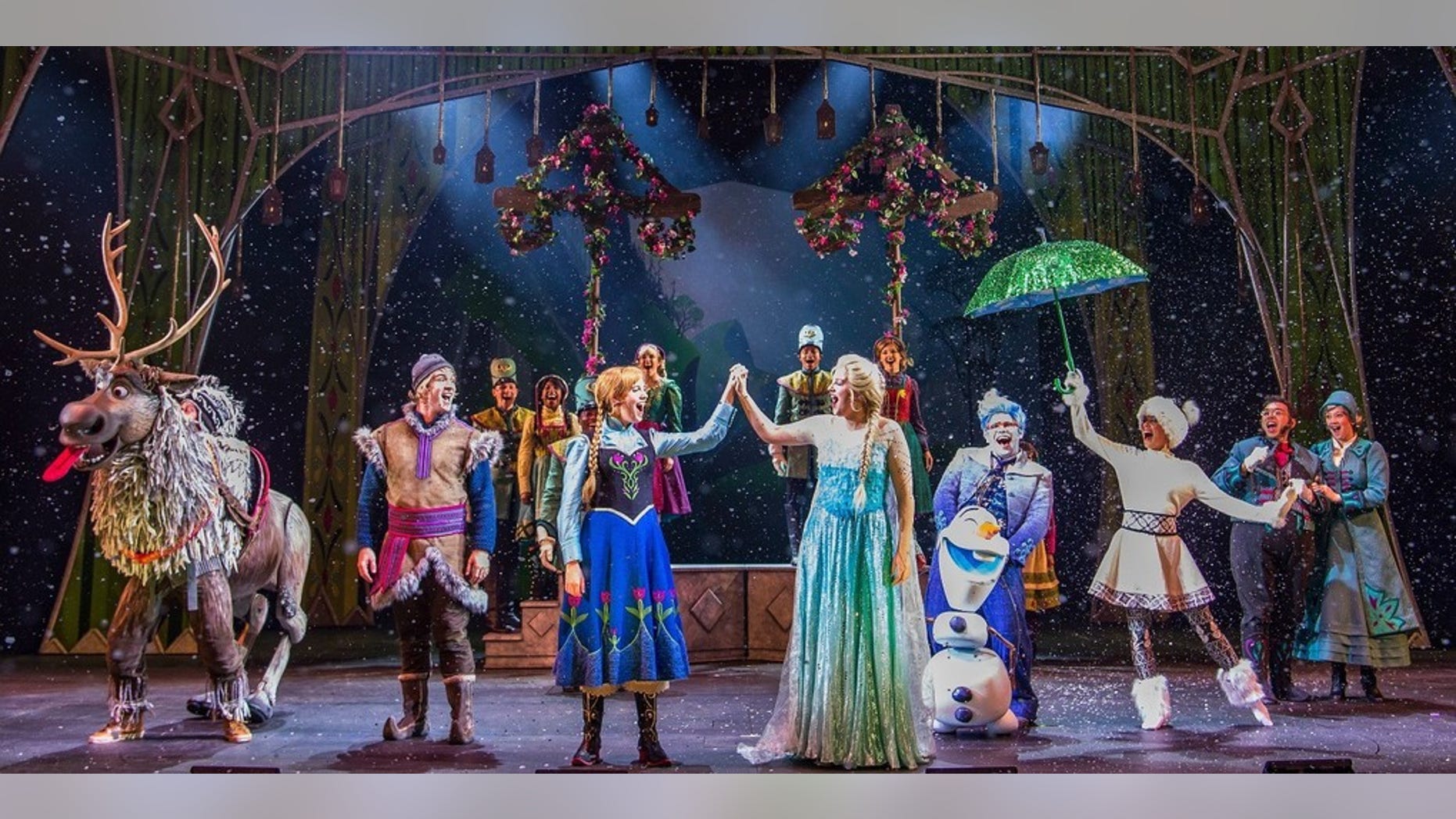 Catch a musical adaption of hit movie "Frozen" on Disney Cruise Line.