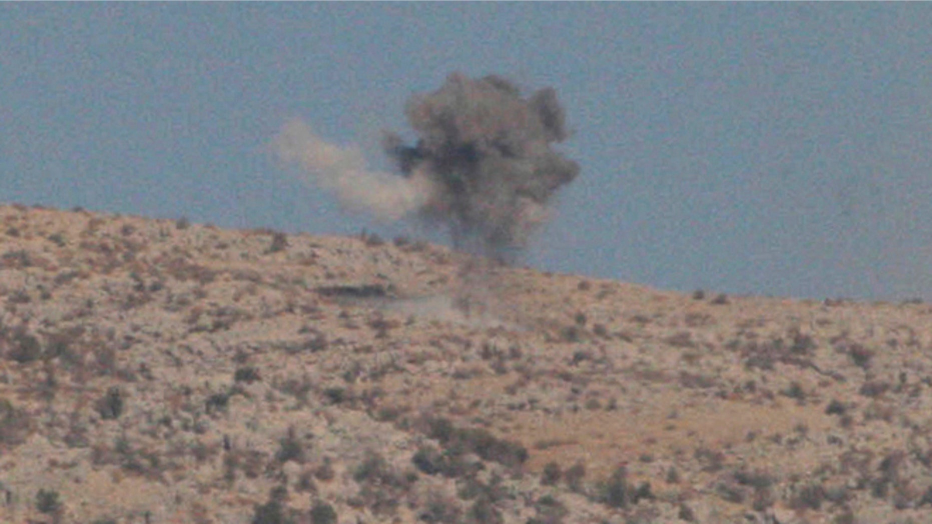 Oct. 7: Smoke rises from shelling by the Israeli army towards the Lebanese Kfar Shouba hills near the Lebanese-Israeli border, southern Lebanon.