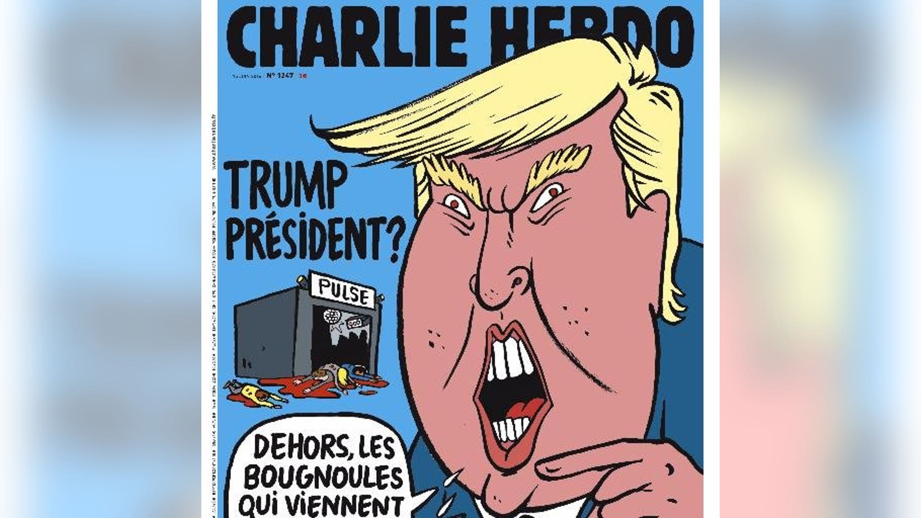 The new issue of Charlie Hebdo features drawings of the Orlando terror attack and Donald Trump.