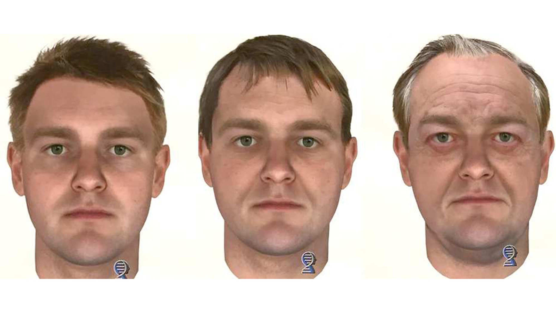 Washington state authorities investigating the 1987 cold case killings of a young Canadian couple released last week DNA composite images of the suspect and what he may have looked like in his 20s, 40s, and 60s.