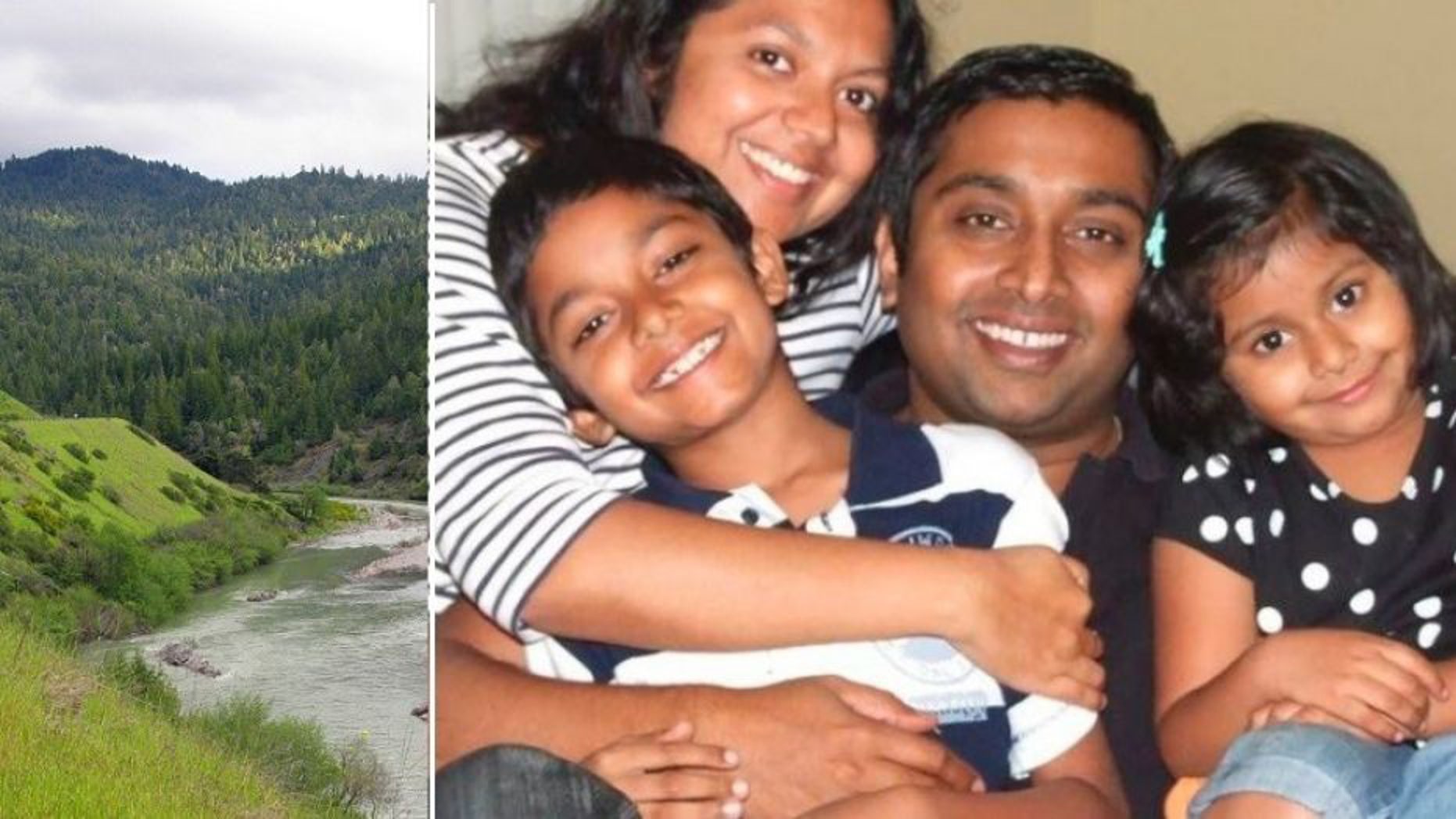 A family of four is missing in California, and authorities fear they may have driven into the Eel River while on a road trip.