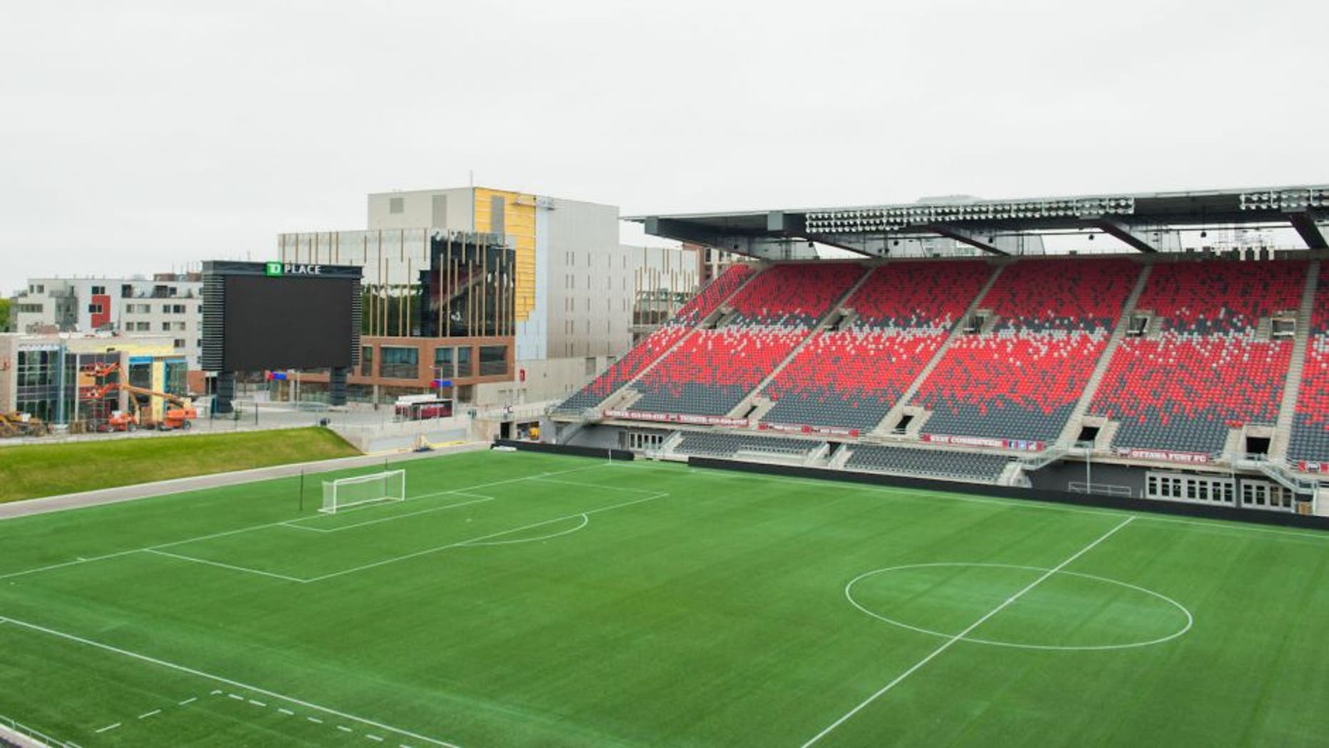 May 10, 2015; Ottawa, Ontario, Canada; TD Place Stadium is the home of the Ottawa Fury and will be the venue used for the FIFA Women's World Cup throughout the month of June 2015. Mandatory Credit: Marc DesRosiers-USA TODAY Sports