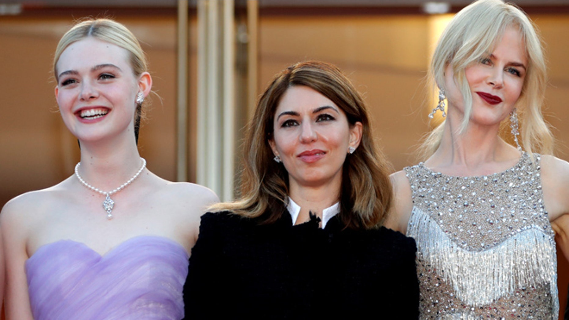 Sofia Coppola (center) with Elle Fanning and Nicole Kidman became only the second woman to win best director at the Cannes Film Festival.