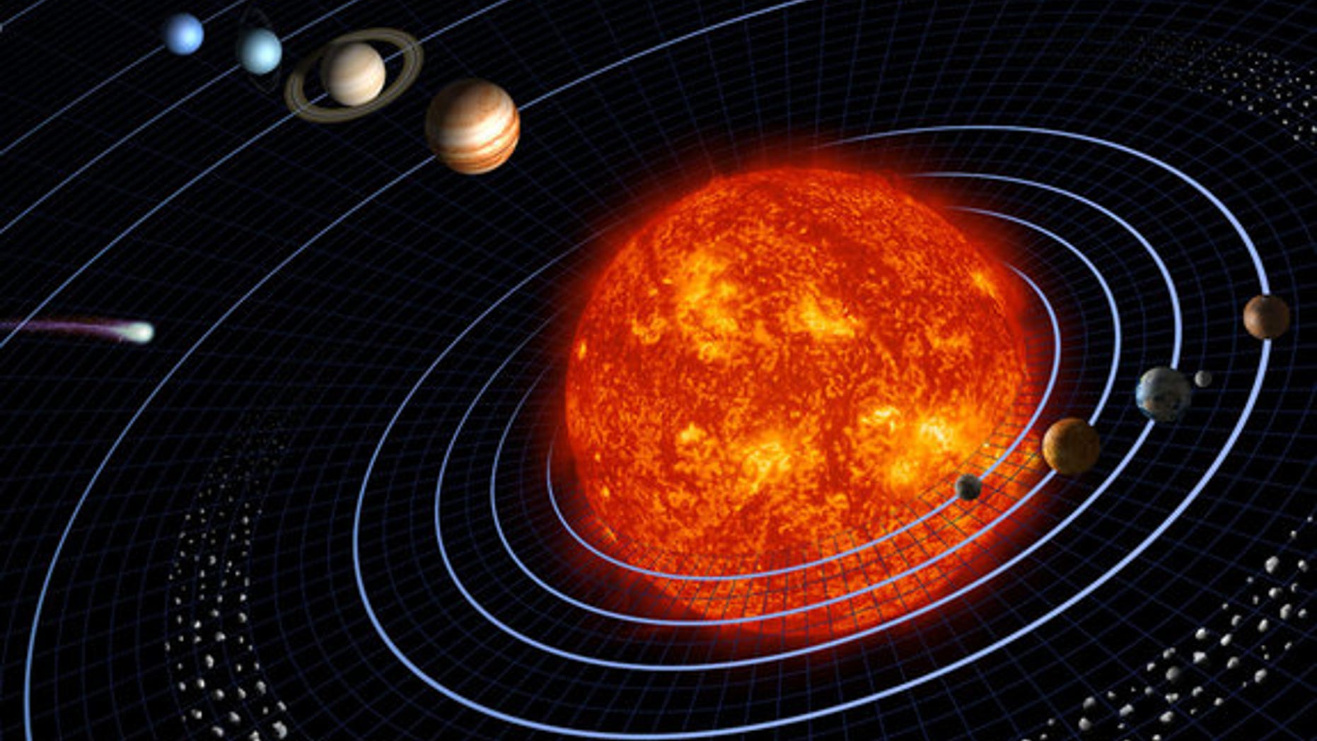 A new simulation suggests our solar system's giant planets, Jupiter and Saturn, could have played an important role in helping life get a foothold on Earth.