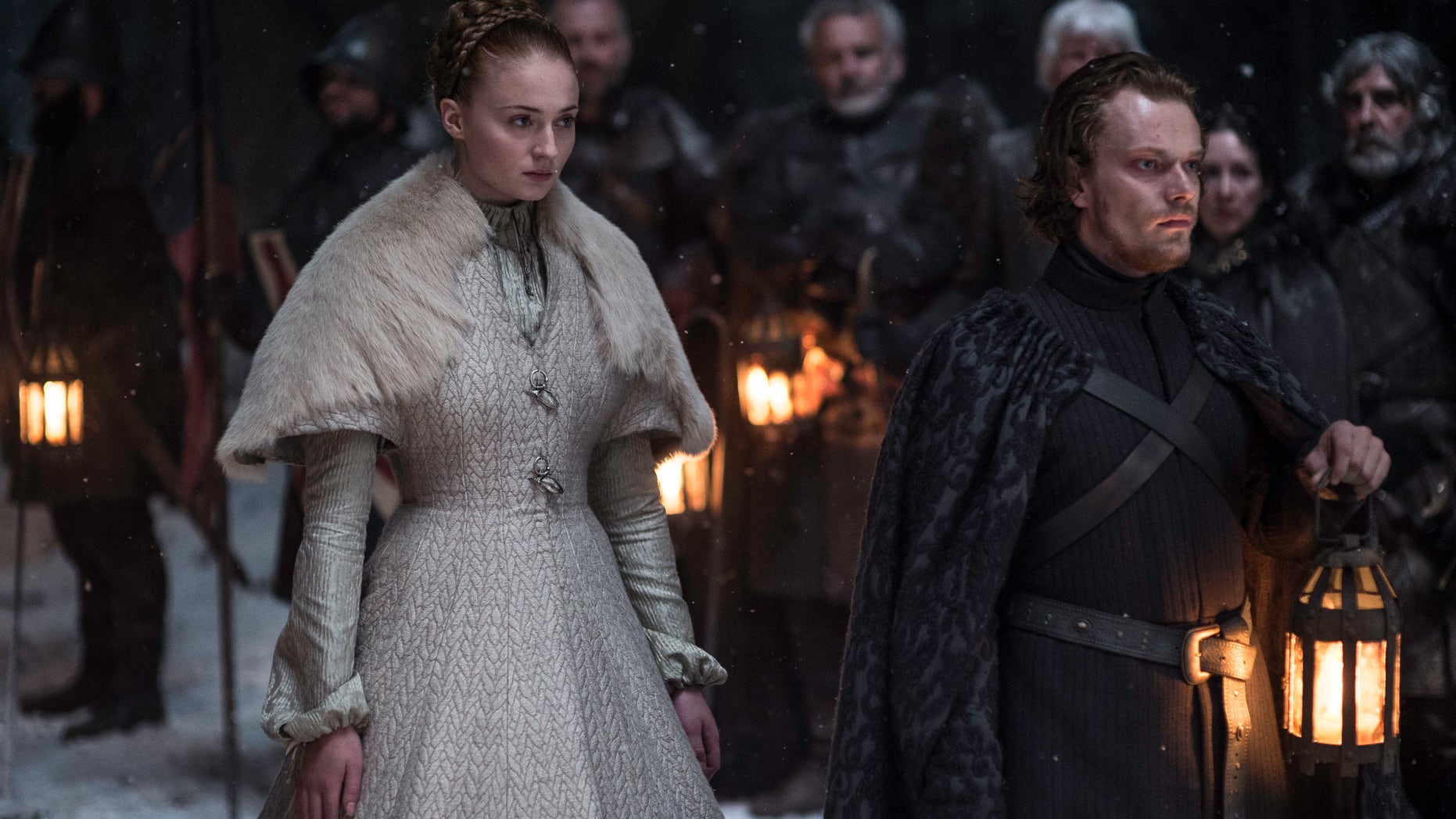 Sophie Turner and Alfie Allen in "Game of Thrones."