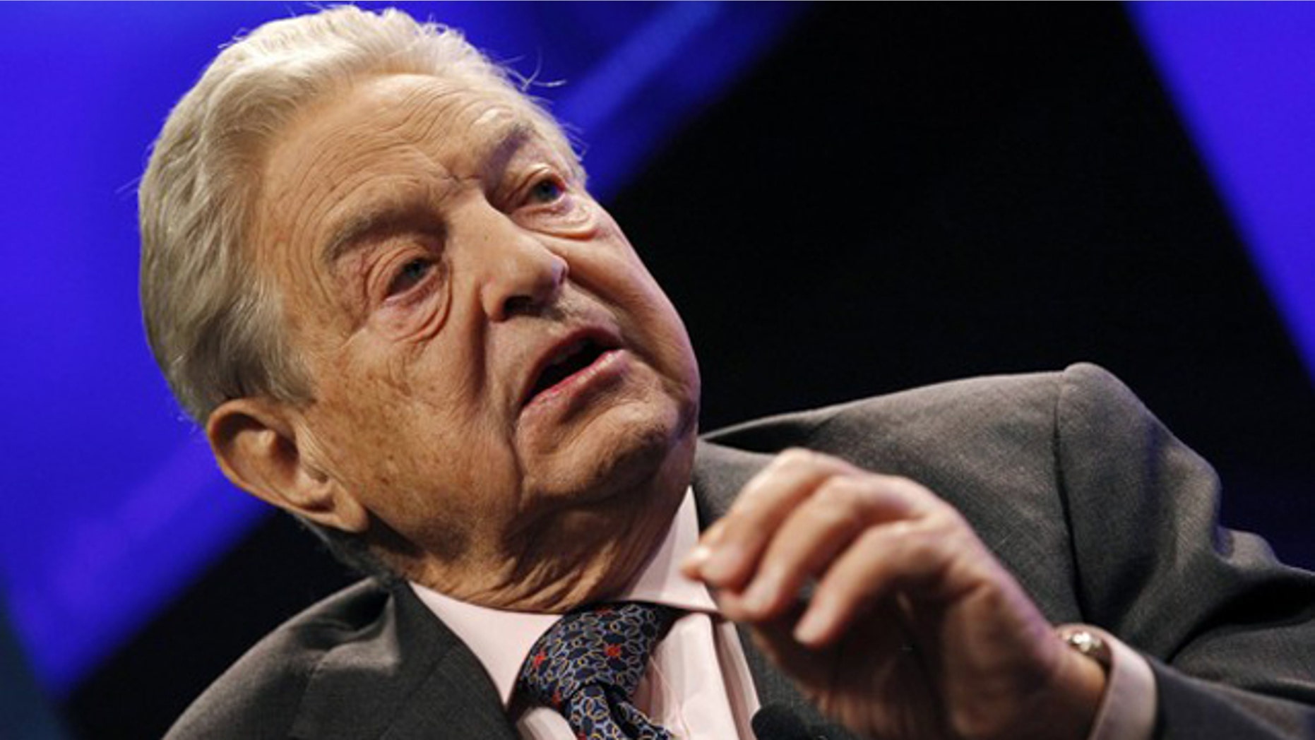 FILE: Billionaire financier George Soros speaks at a Reuters Newsmaker event in New York on Sept. 15, 2010.