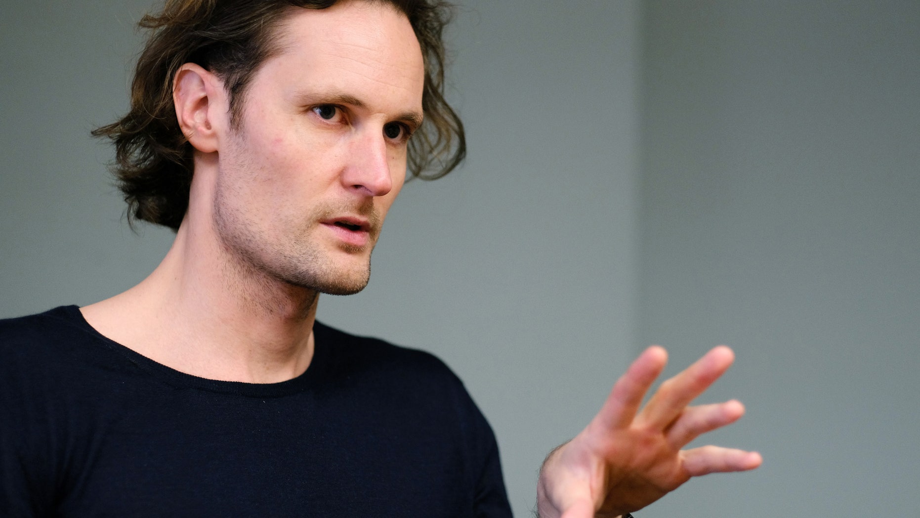 In this March 22, 2016, photo, Eric Wahlforss, the co-founder and chief technology officer of Soundcloud, talks during an interview in Los Angeles. Soundcloud is entering paid music streaming, hoping to turn its huge community of cover singers, dubstep remixers and wannabe stars into a bigger source of revenue. Soundcloud will have a staggering 125 million tracks available when the paid tier, Soundcloud Go, launches Tuesday, March 29, about four times that of other paid services. (AP Photo/Richard Vogel)