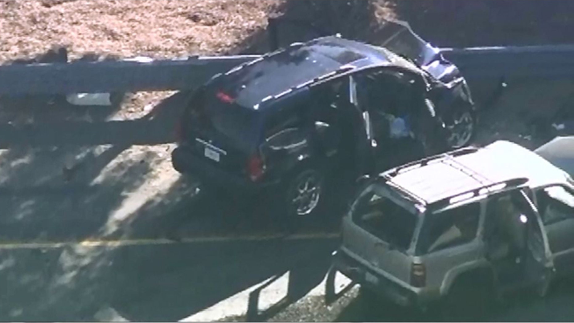 A San Bernardino County Sheriff’s deputy shot and killed a suspect from a helicopter Friday during a high-speed pursuit on a Southern California freeway.