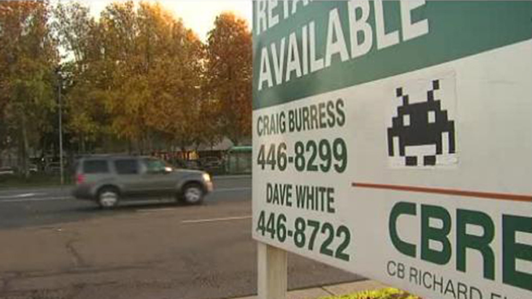 Nov. 29, 2011: Space invaders -- from the video game, not from Mars -- are taking over a city in Sacramento County, Calif.