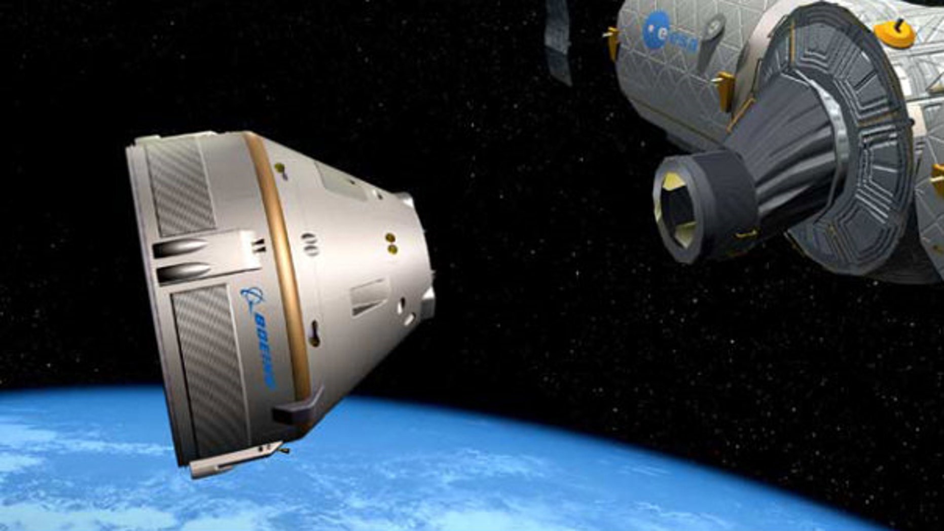 NASA could be supportive of commercial private spacecraft that transport clients into space such as this capsule designed by Boeing.