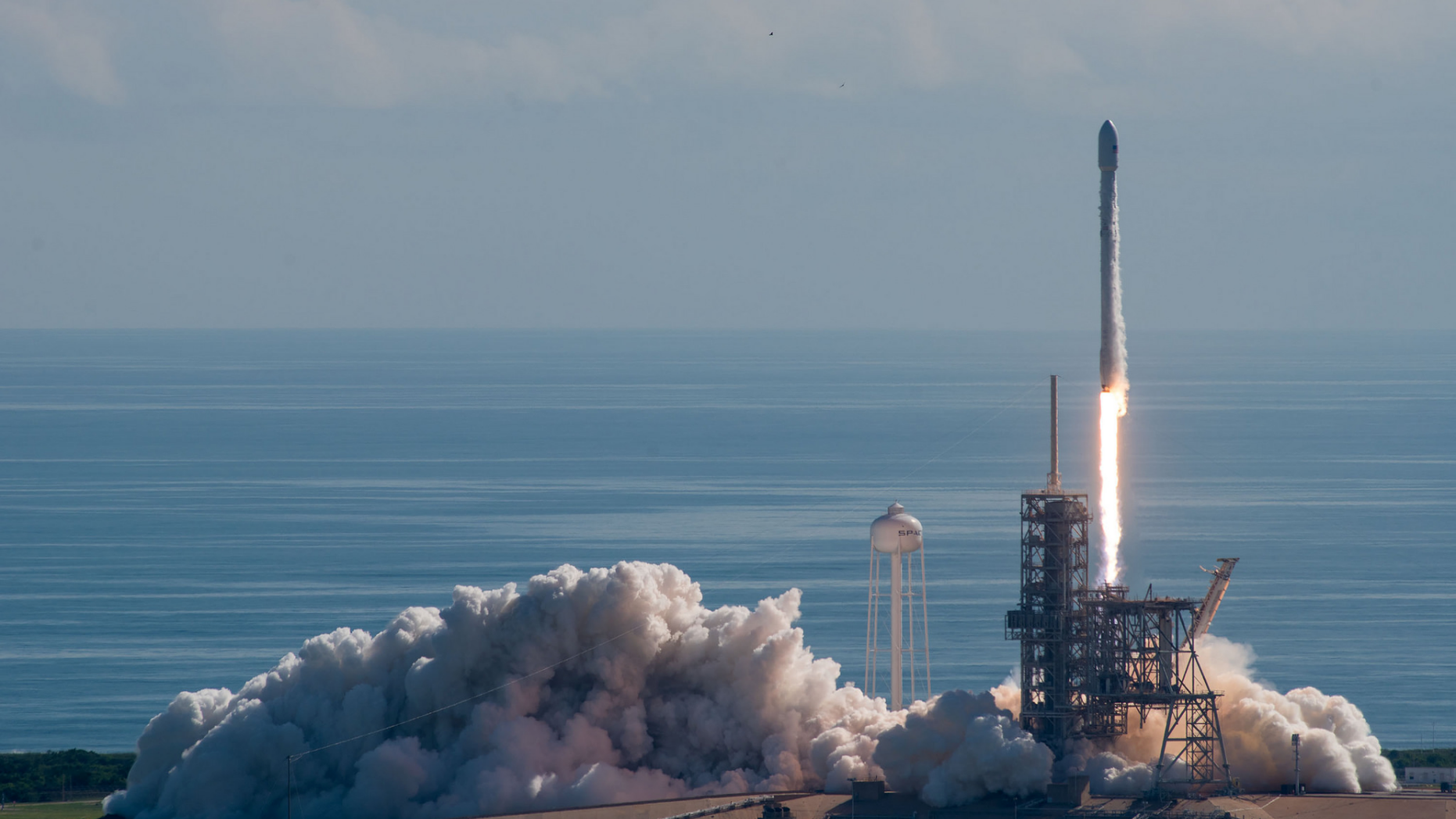 A SpaceX Falcon 9 rocket launches the U.S. Air Force's X-37B space plane on Sept. 7, 2017.